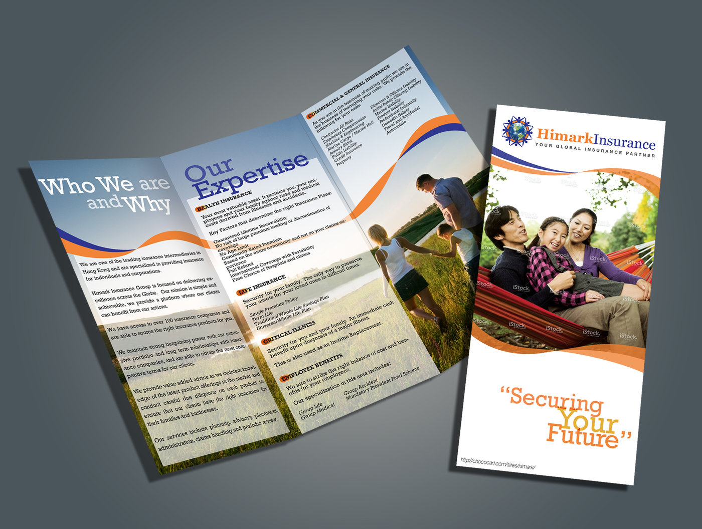 Brochure Design Himark Insurance Company by Karina So at