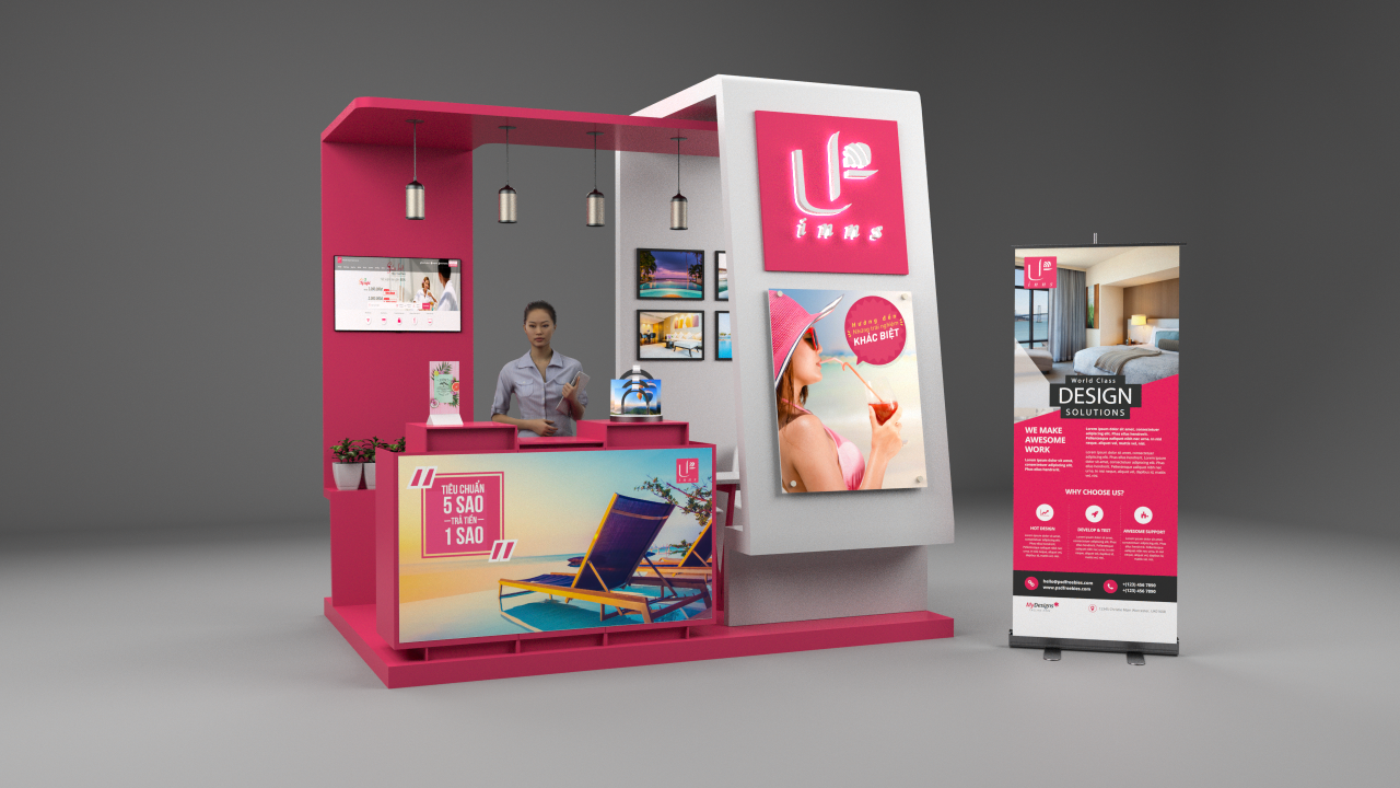 UPINNS - Activation Booth Design by Nguyên Nguyễn at Coroflot.com