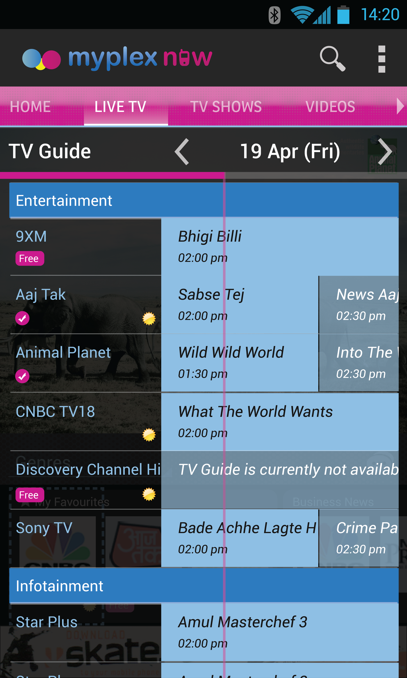 THE TV APP LIVE TV LOGIN FREE TRIAL visual data 8