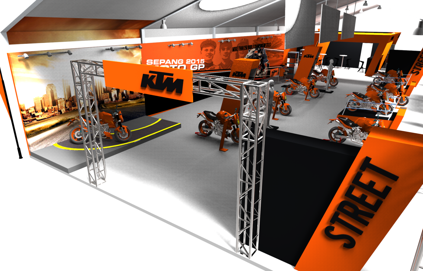 KTM MotoGP Sepang Event Design by T.M. ZULFADLI at Coroflot.com