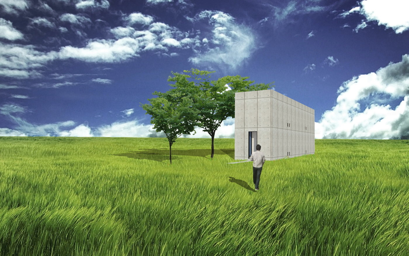Azuma House and Sunshade Model by Derek Chavez at Coroflot.com