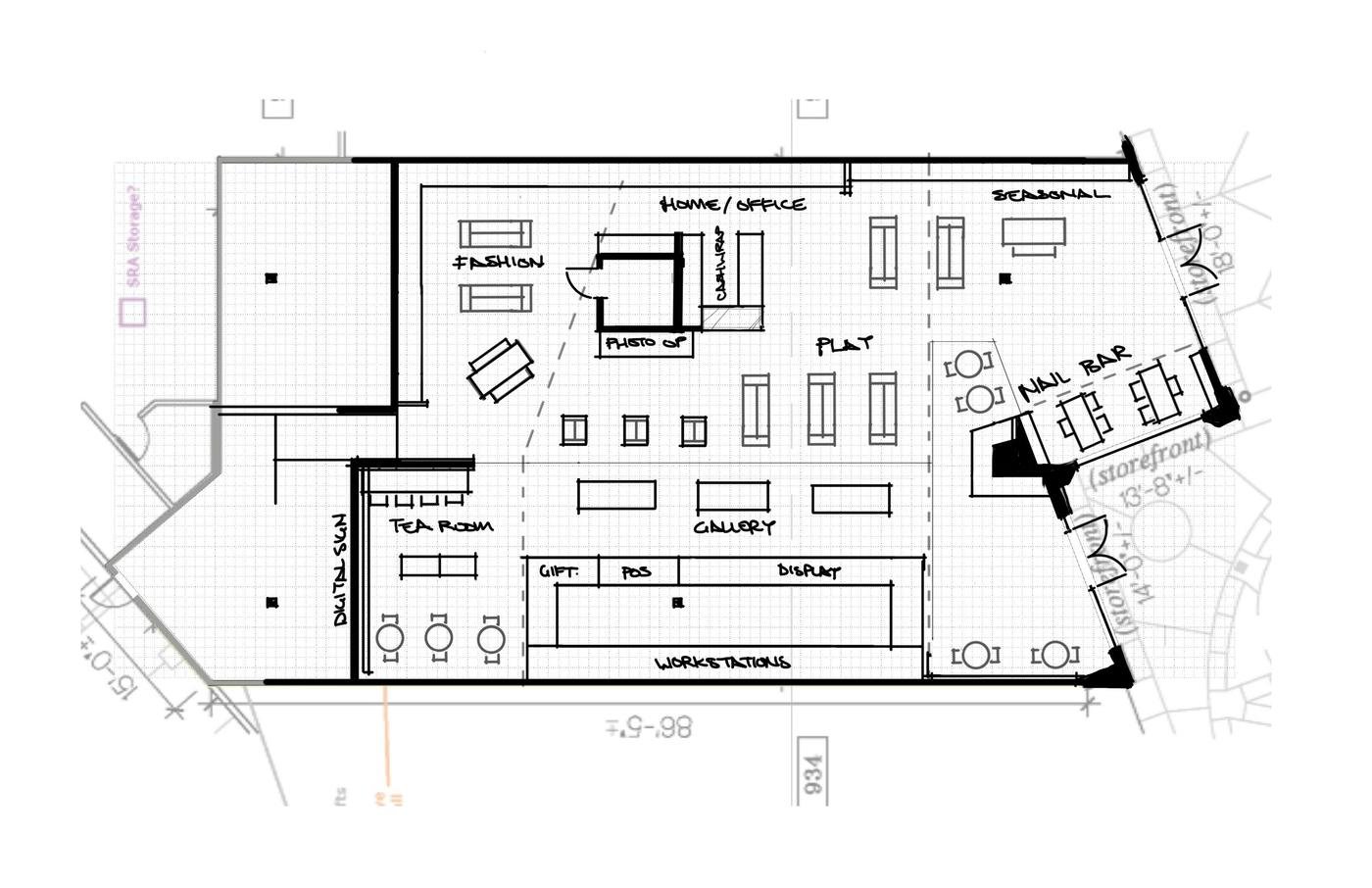 SAMPLE PROJECT: Retail & Cafe by Richard Glenny at Coroflot.com