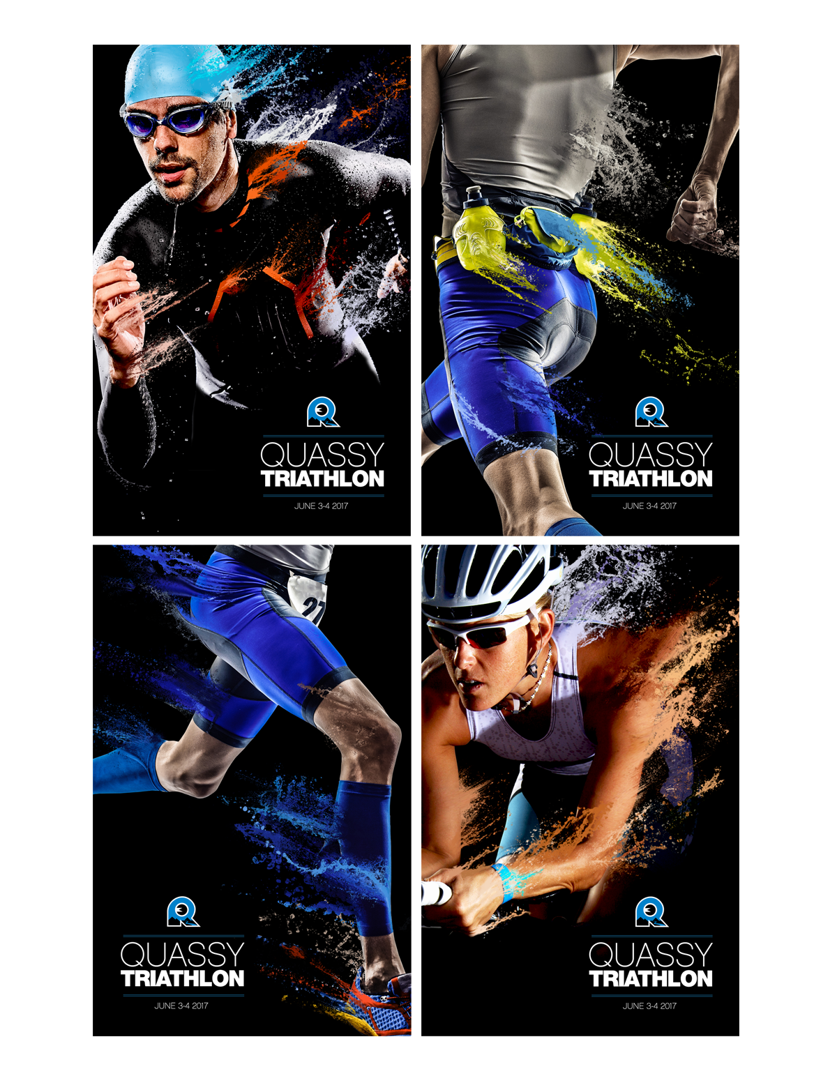 Triathlon Poster Series by Adam Eck at