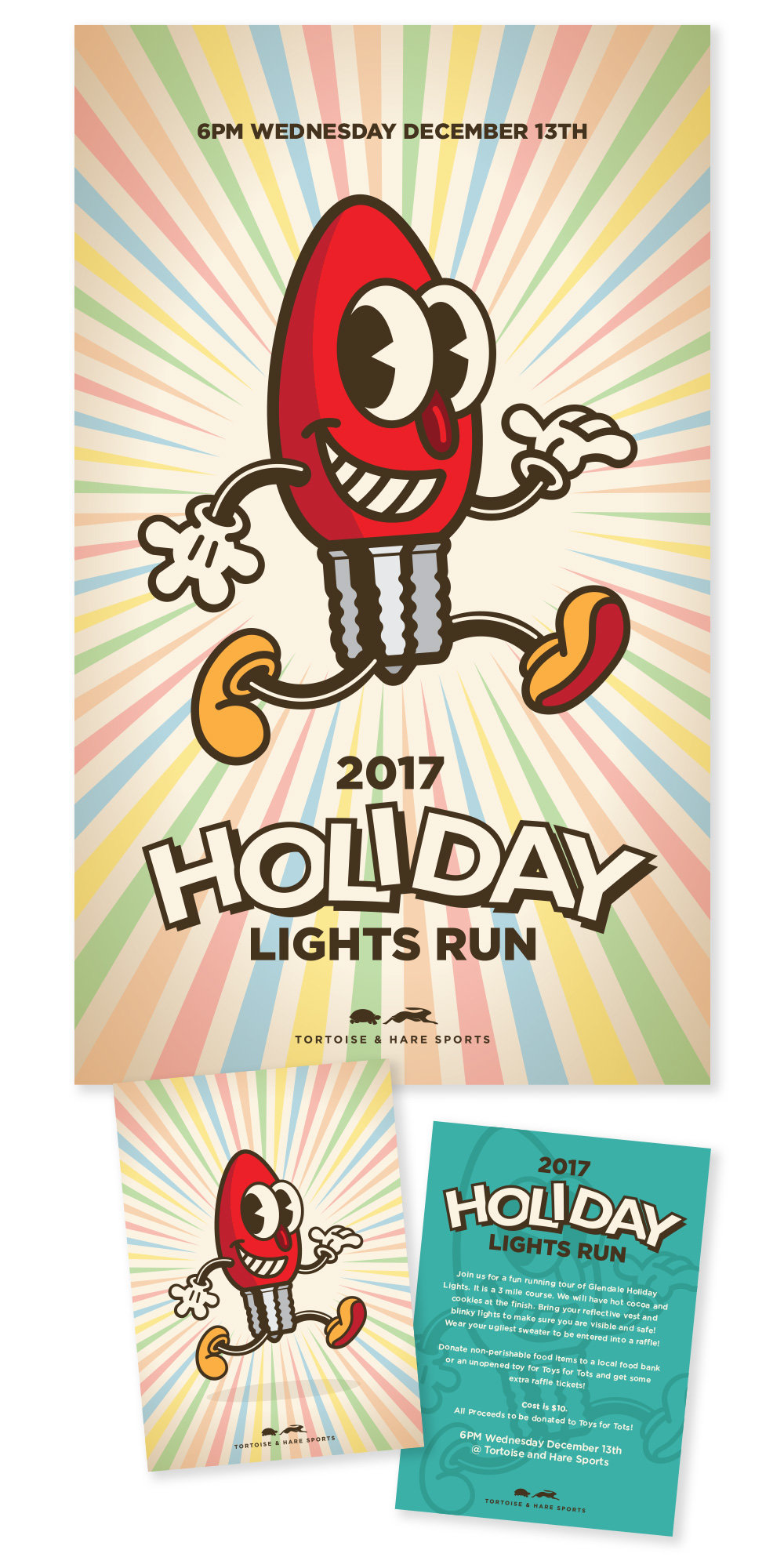 Holiday Lights Run Promotional Materials by Mark Hardin at