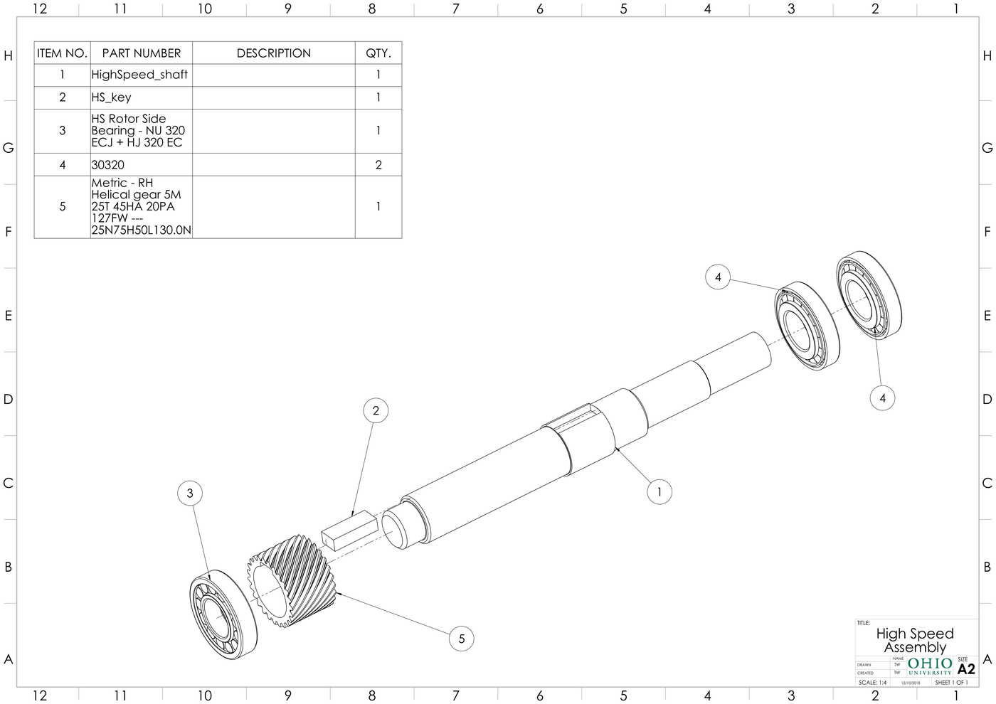 Wind Turbine Gearbox CAD Modeling by Drew Stroud at