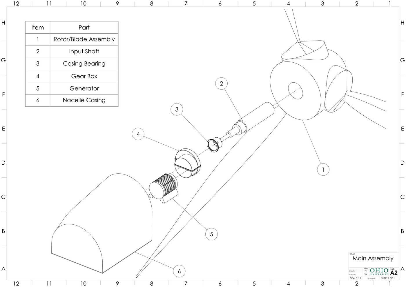 Wind Turbine Gearbox CAD Modeling by Drew Stroud at