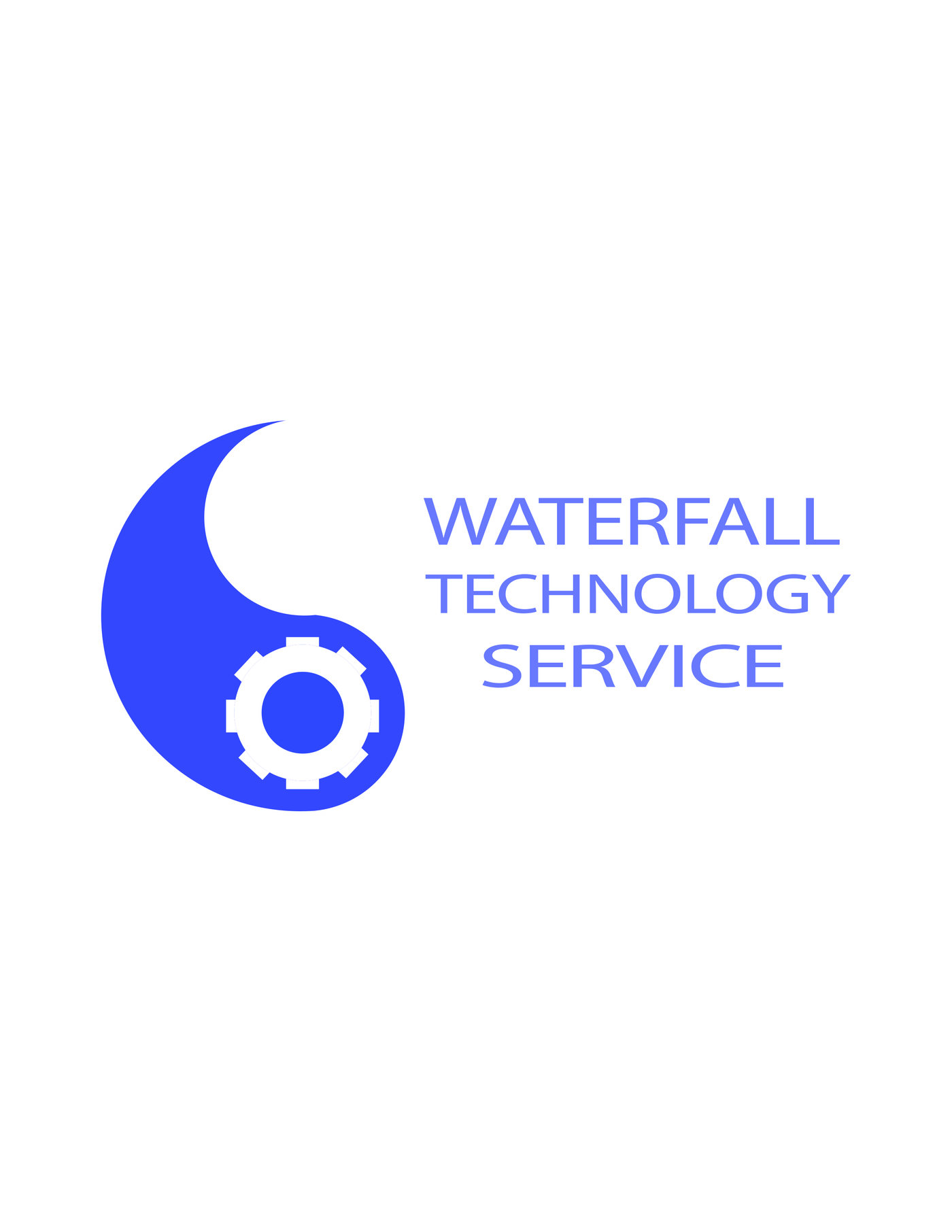 Waterfall technology service logo by Konstantin Erochin at Coroflot.com