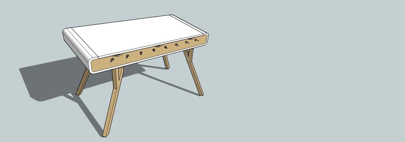 Dining Table Foosball By Aryo Anindito At Coroflot Com Dining Table Foosball By Aryo, Foosball Dining Table