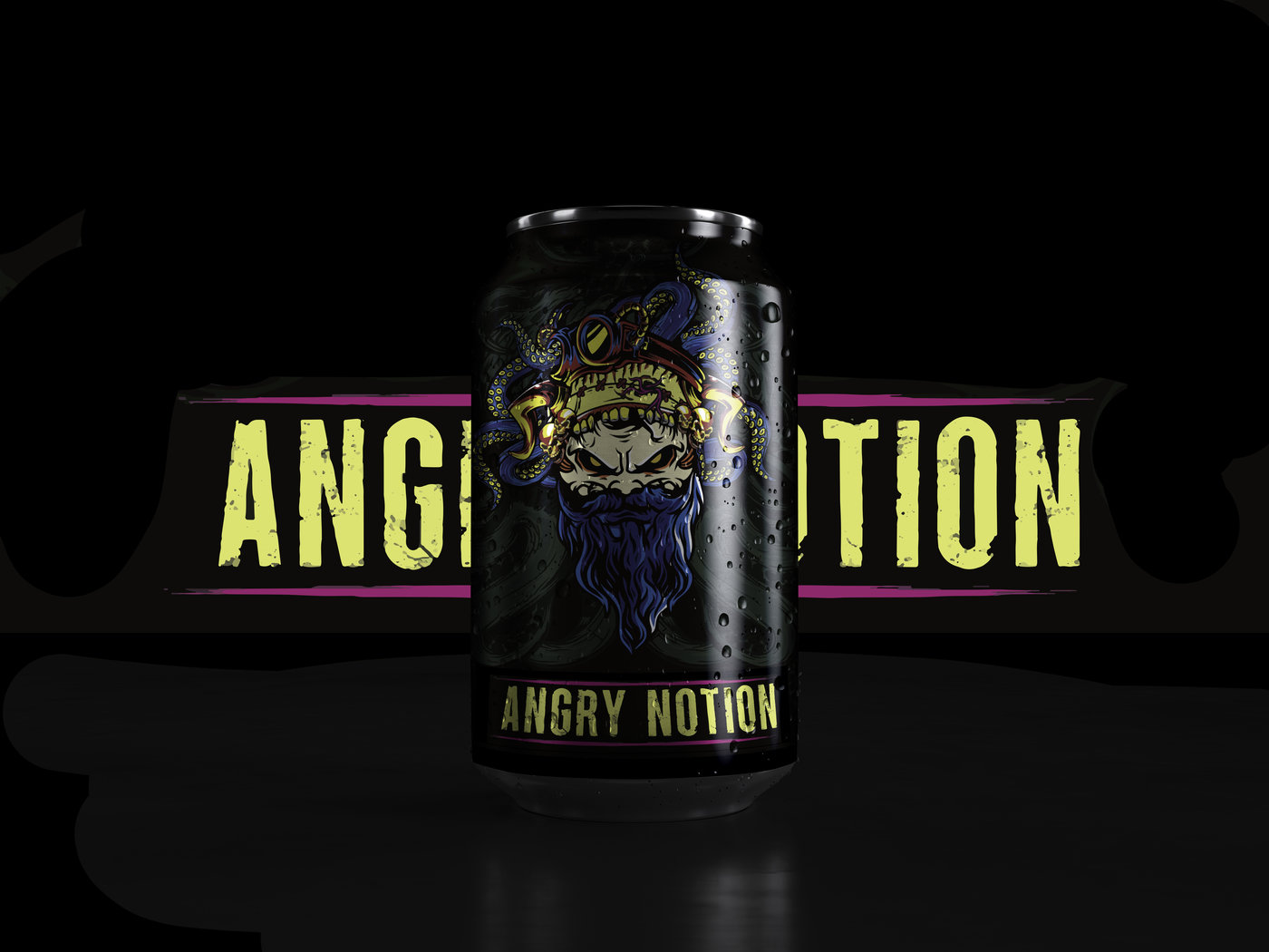 Design Beer and Jacket "Angry Notion" by Roman S at