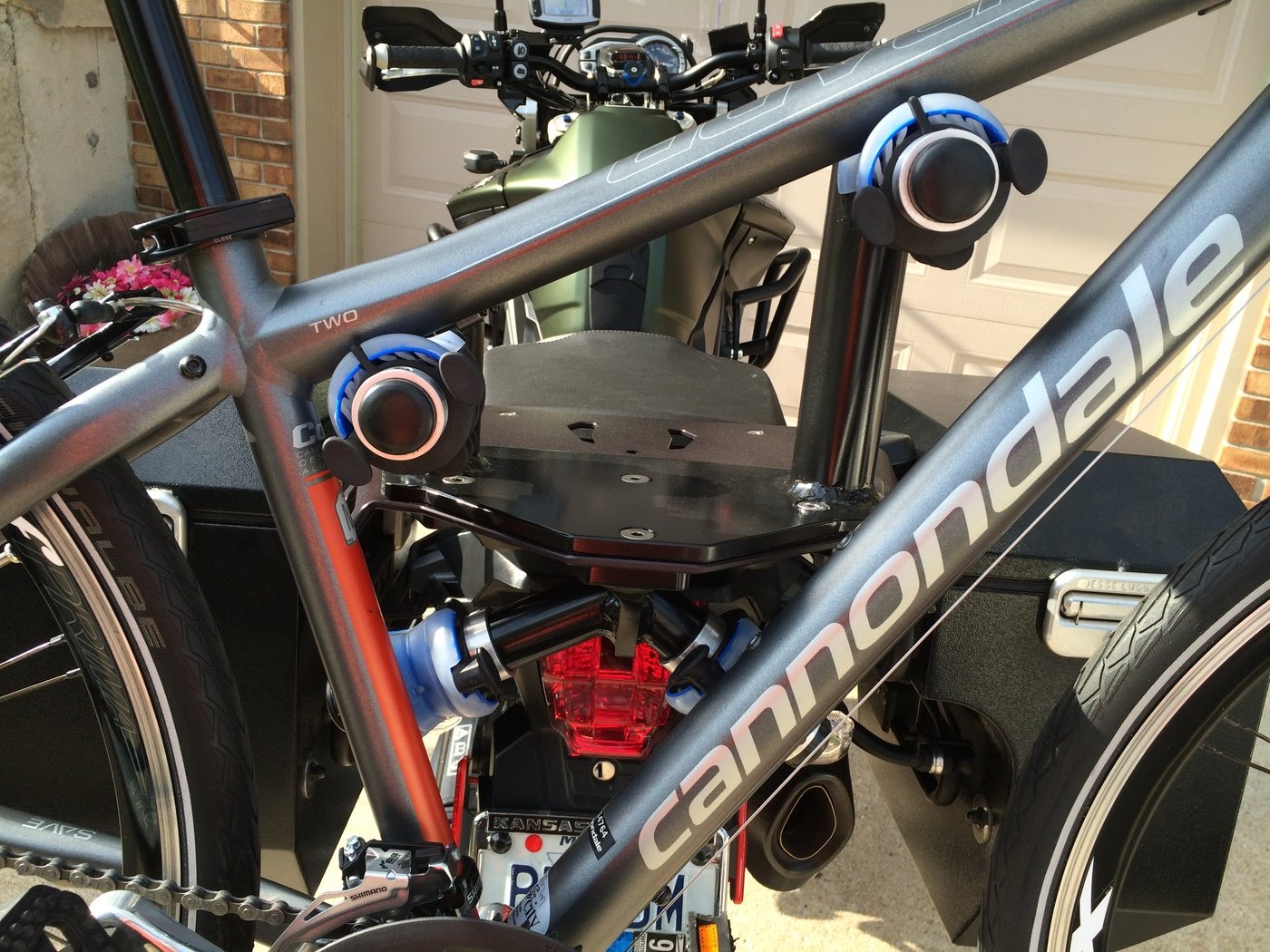 Bicycle Rack for Motorcycle by Jamie Hall at