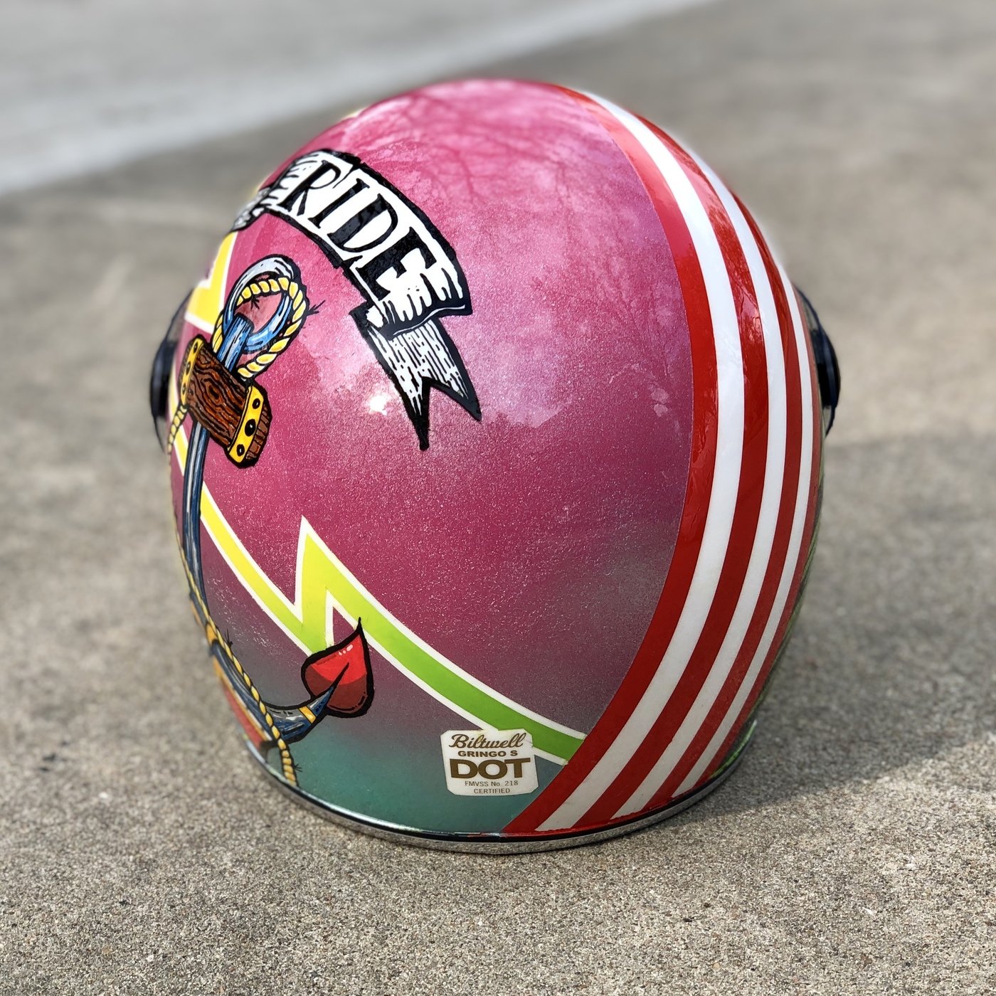 Biltwell Gringo Custom Helmet by Jamie Hall at