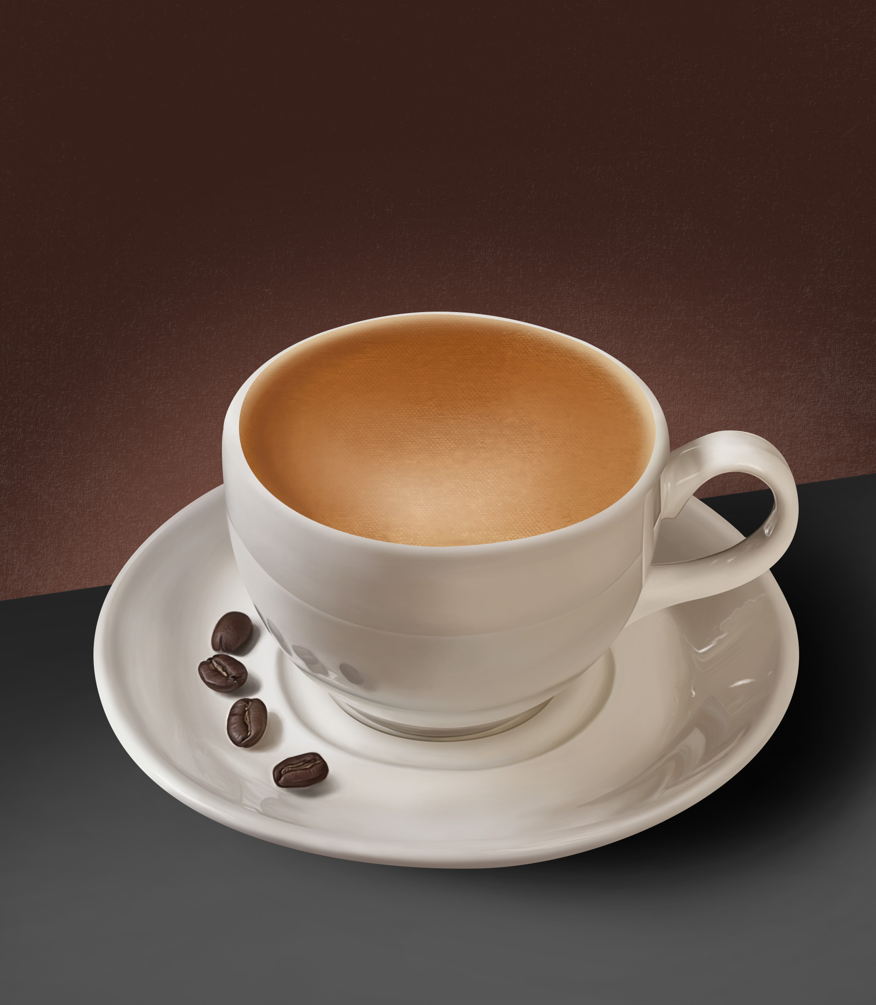 Warm Coffee HyperRealistic Piece by Nicole Baster at