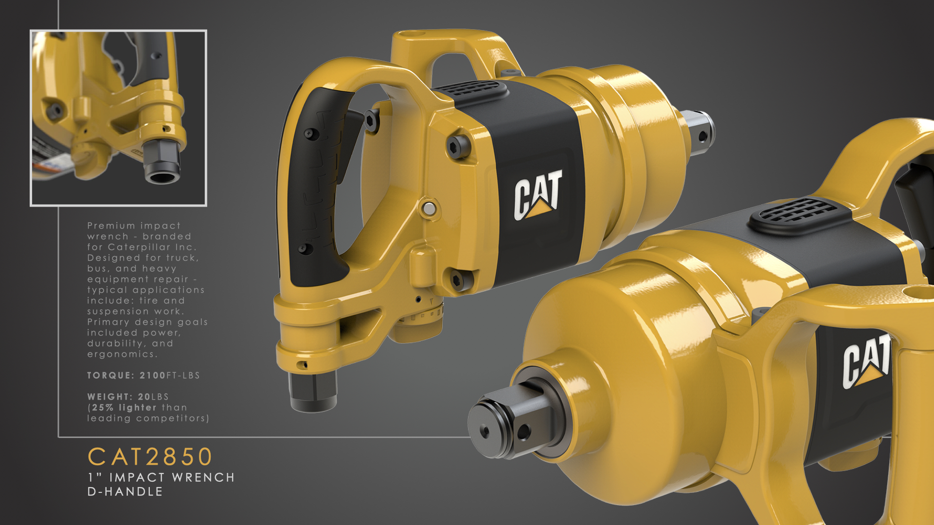 CAT2850 1" Impact Wrench by Jeff Yaschur at