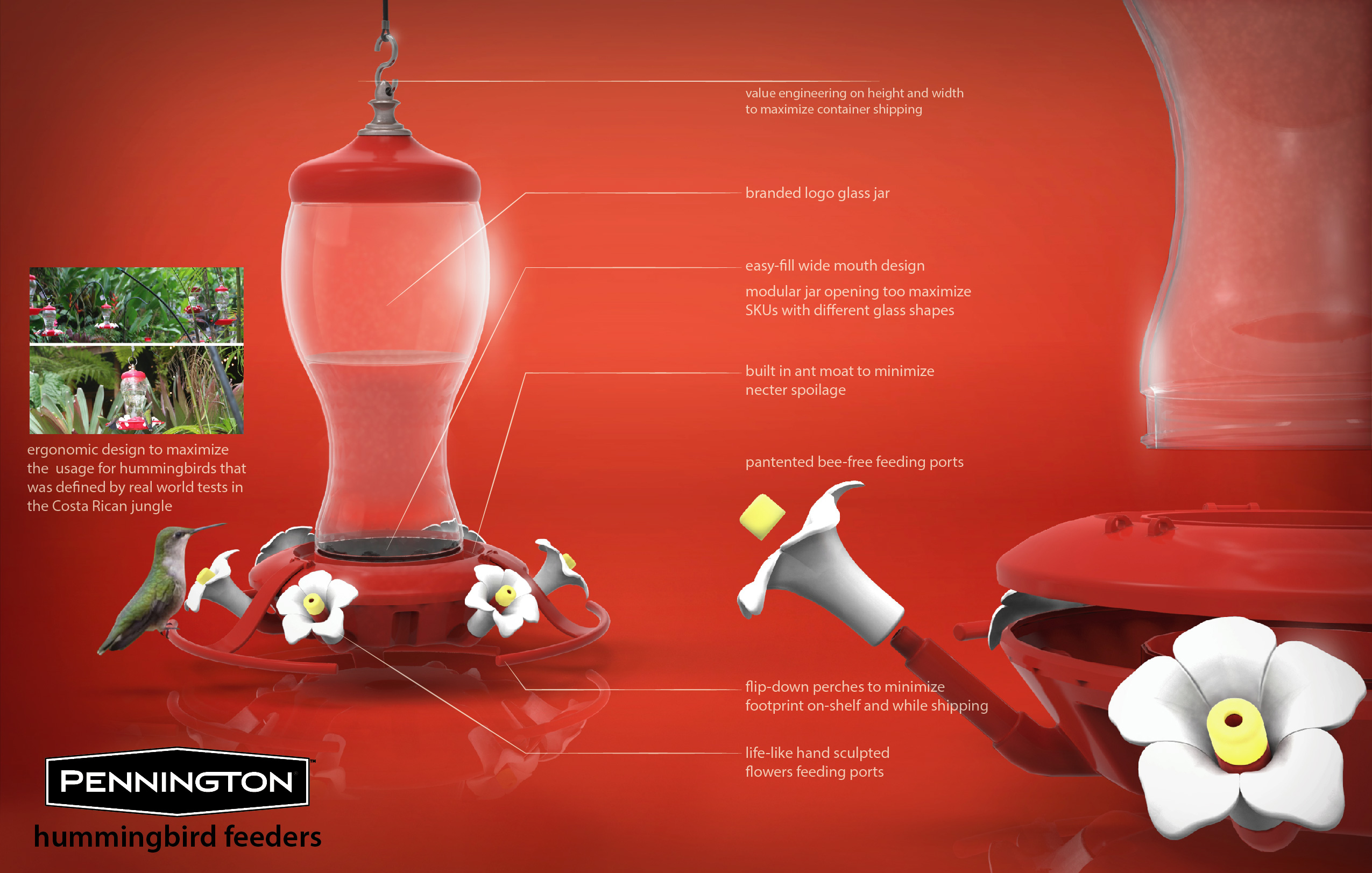 Pennington Hummingbird Feeders by Brian Povich at