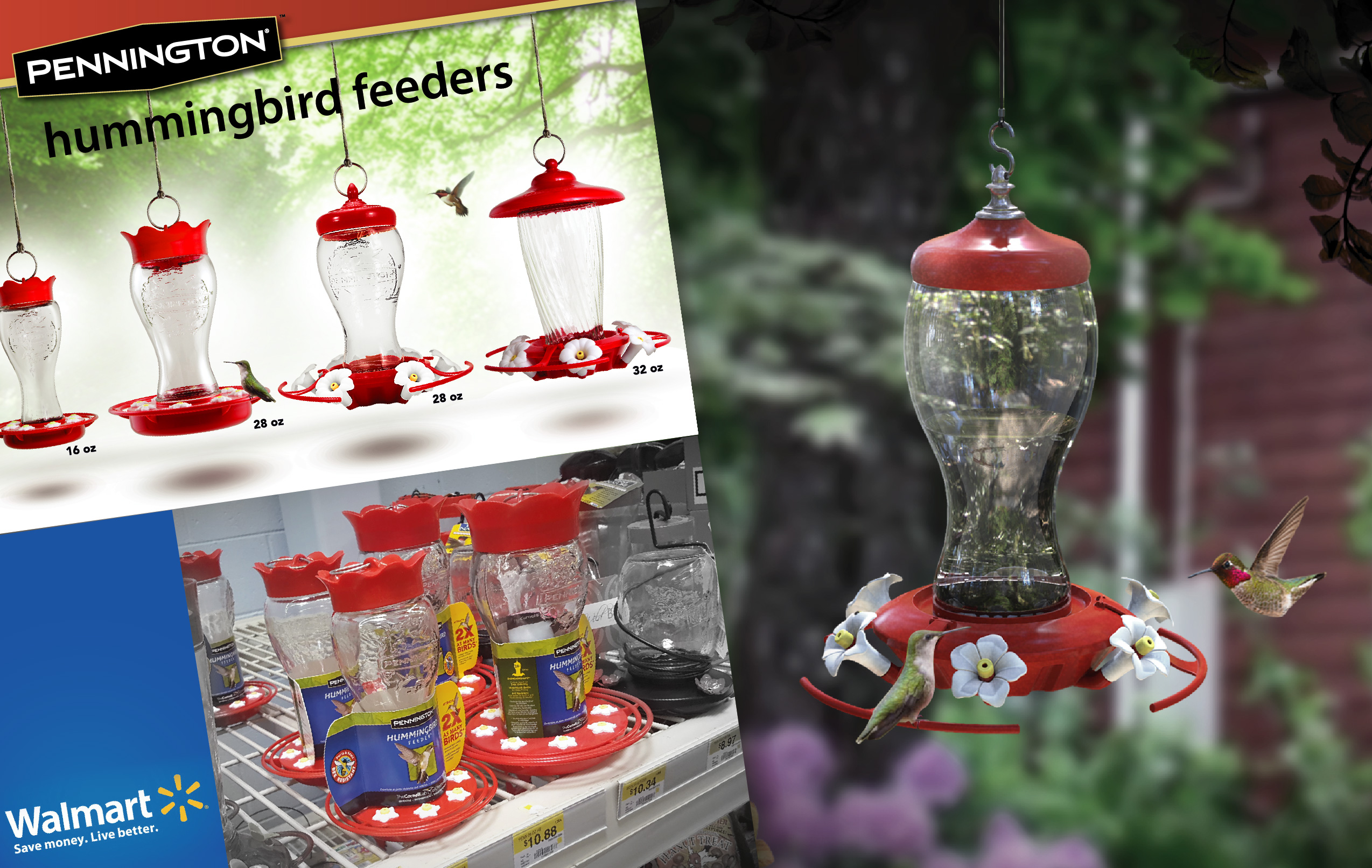 Pennington Hummingbird Feeders by Brian Povich at