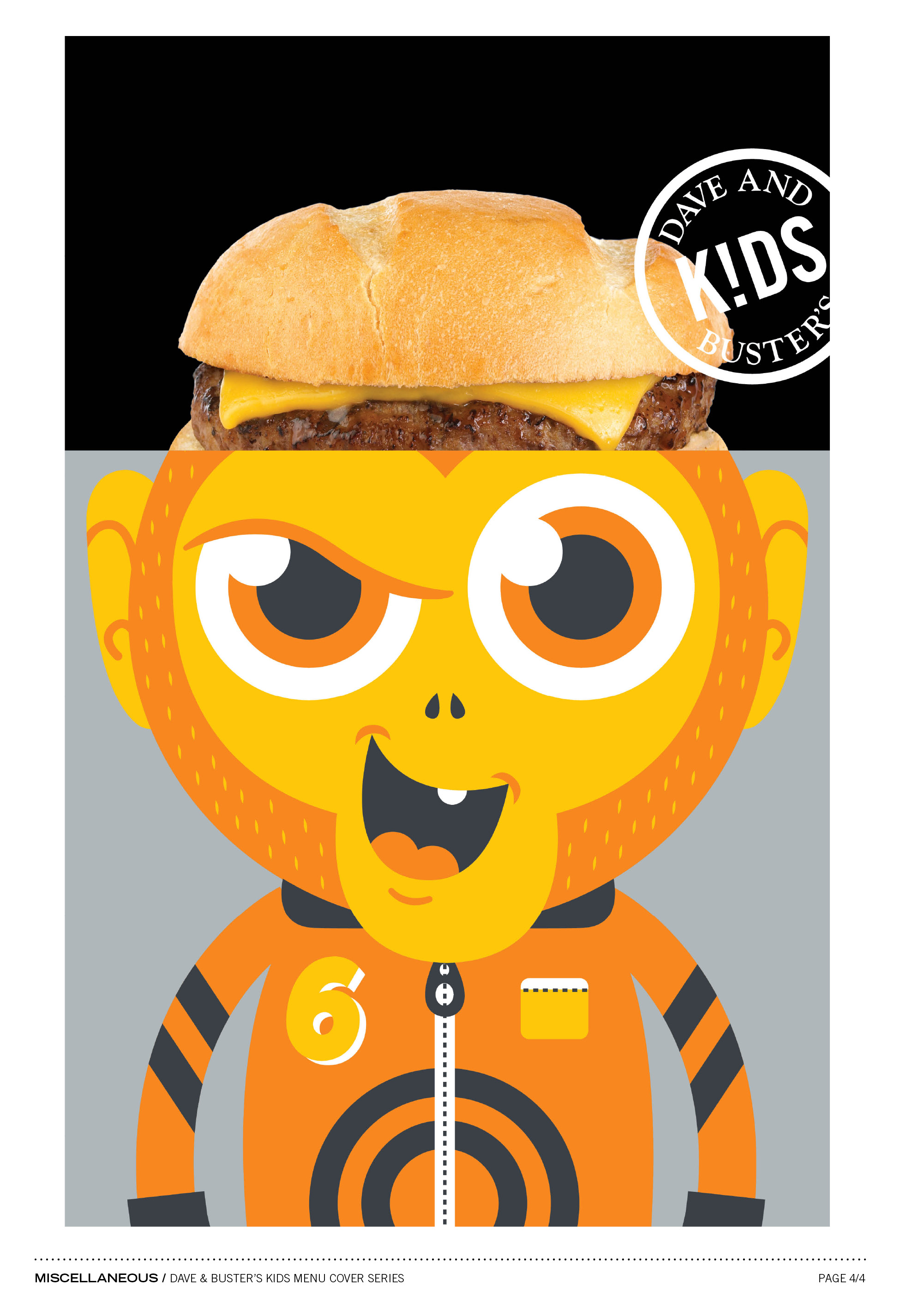 Dave & Busters Kids Menu Series by Garrett Owen at