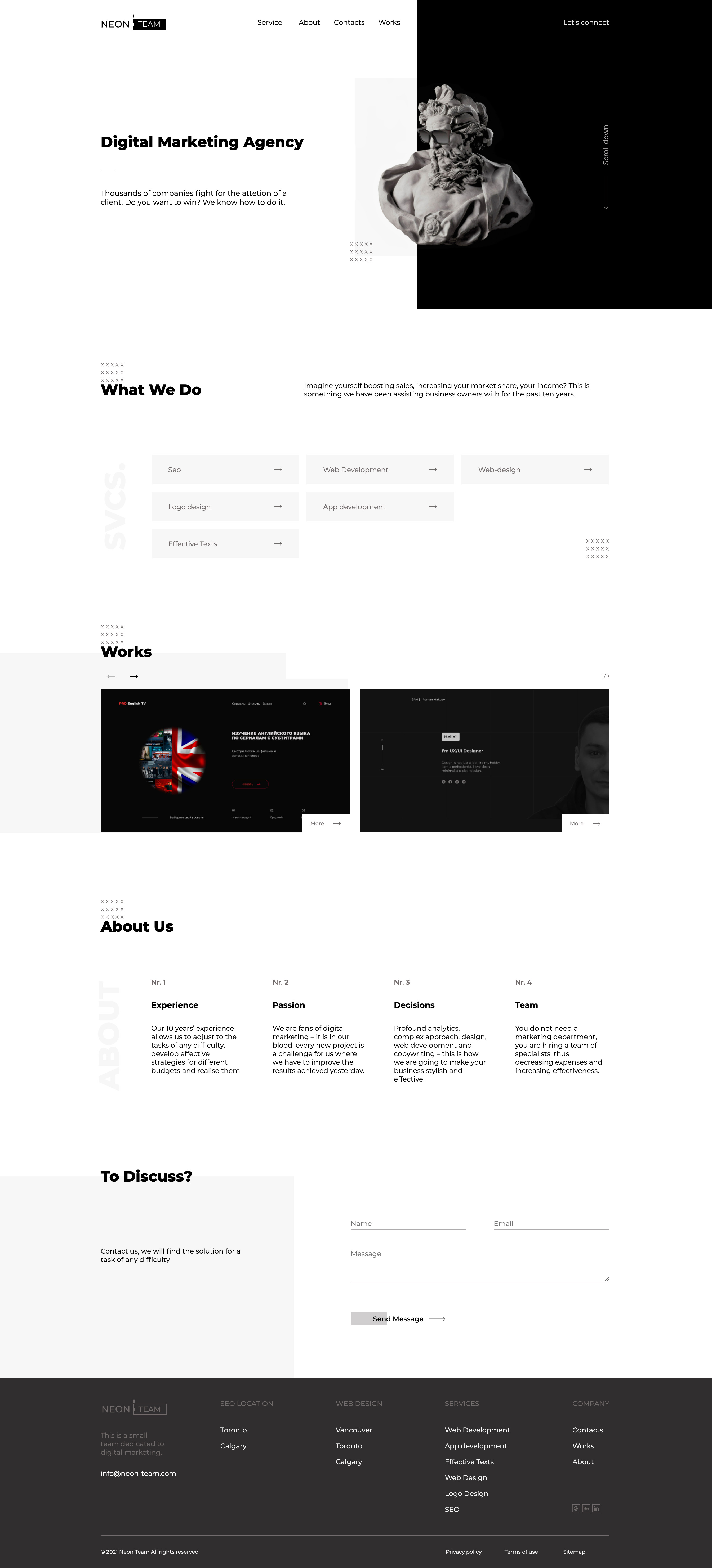 UX / UI Design of a Digital Marketing Agency by Roman Makuev at ...