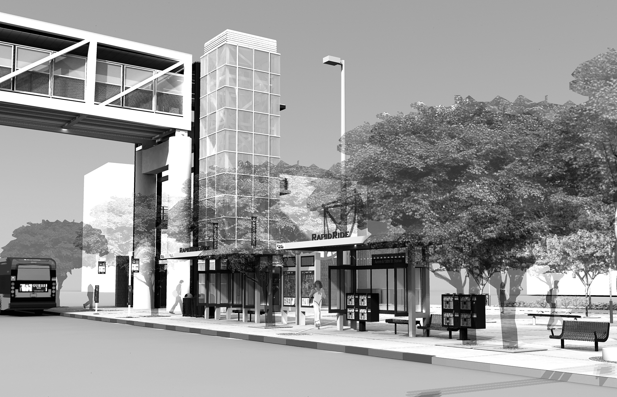 HEWITT ARCHITECTS Renderings for Various Projects by Ian Withers