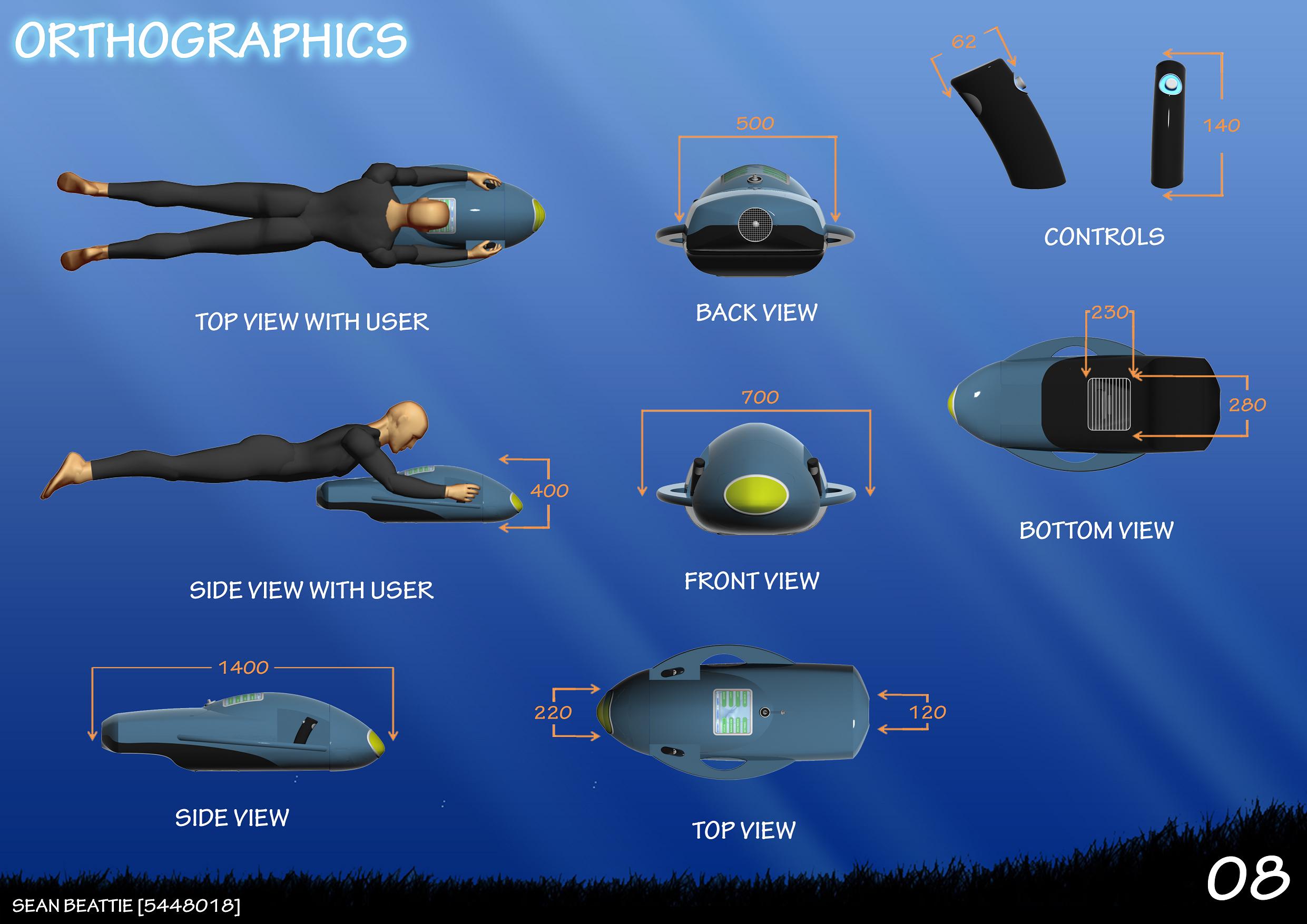 Diver Propulsion Vehicle for Scuba Divers by Sean Beattie at