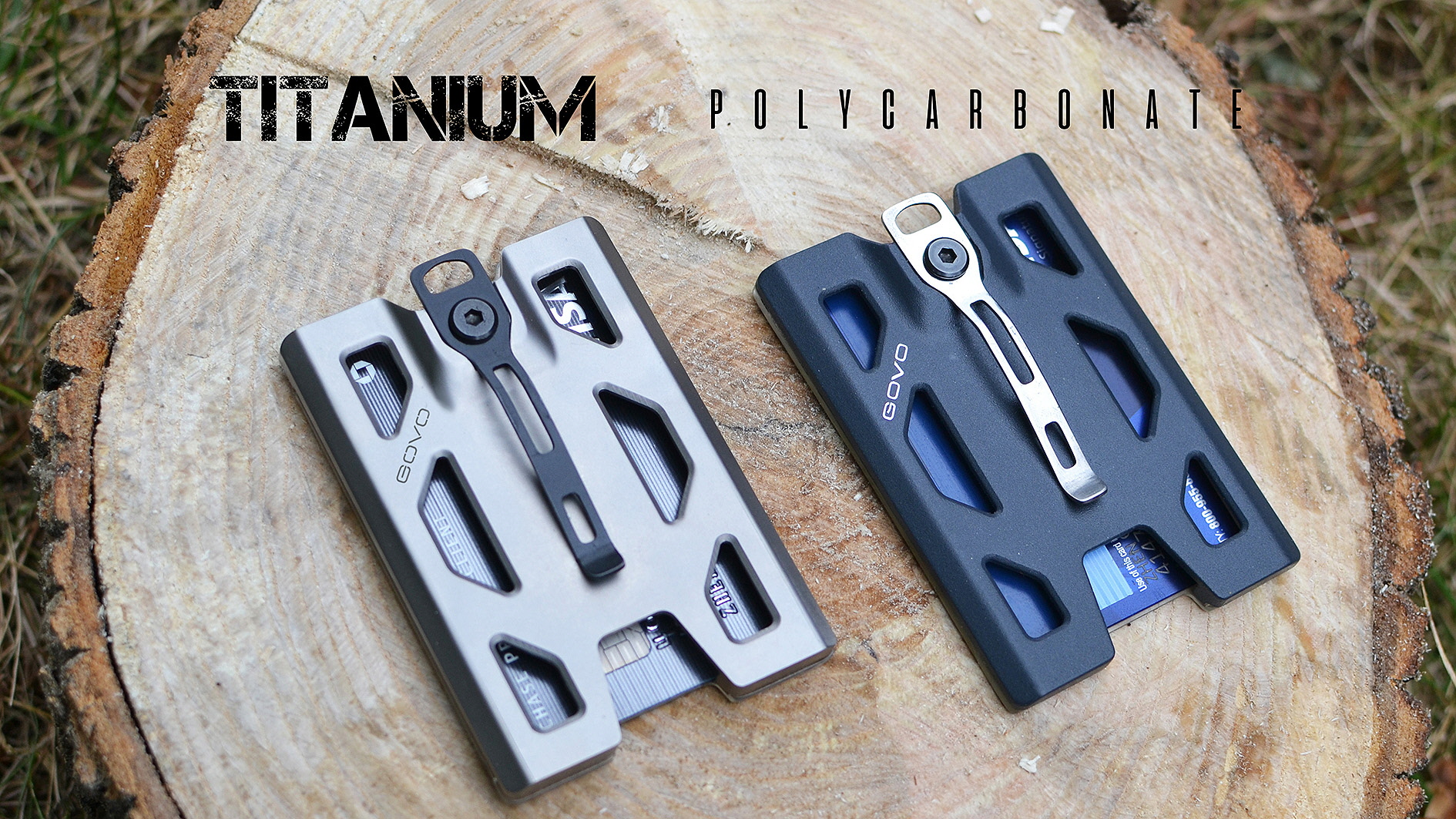 Titanium version GOVO Badge Holder & Wallet by Haishan Deng at