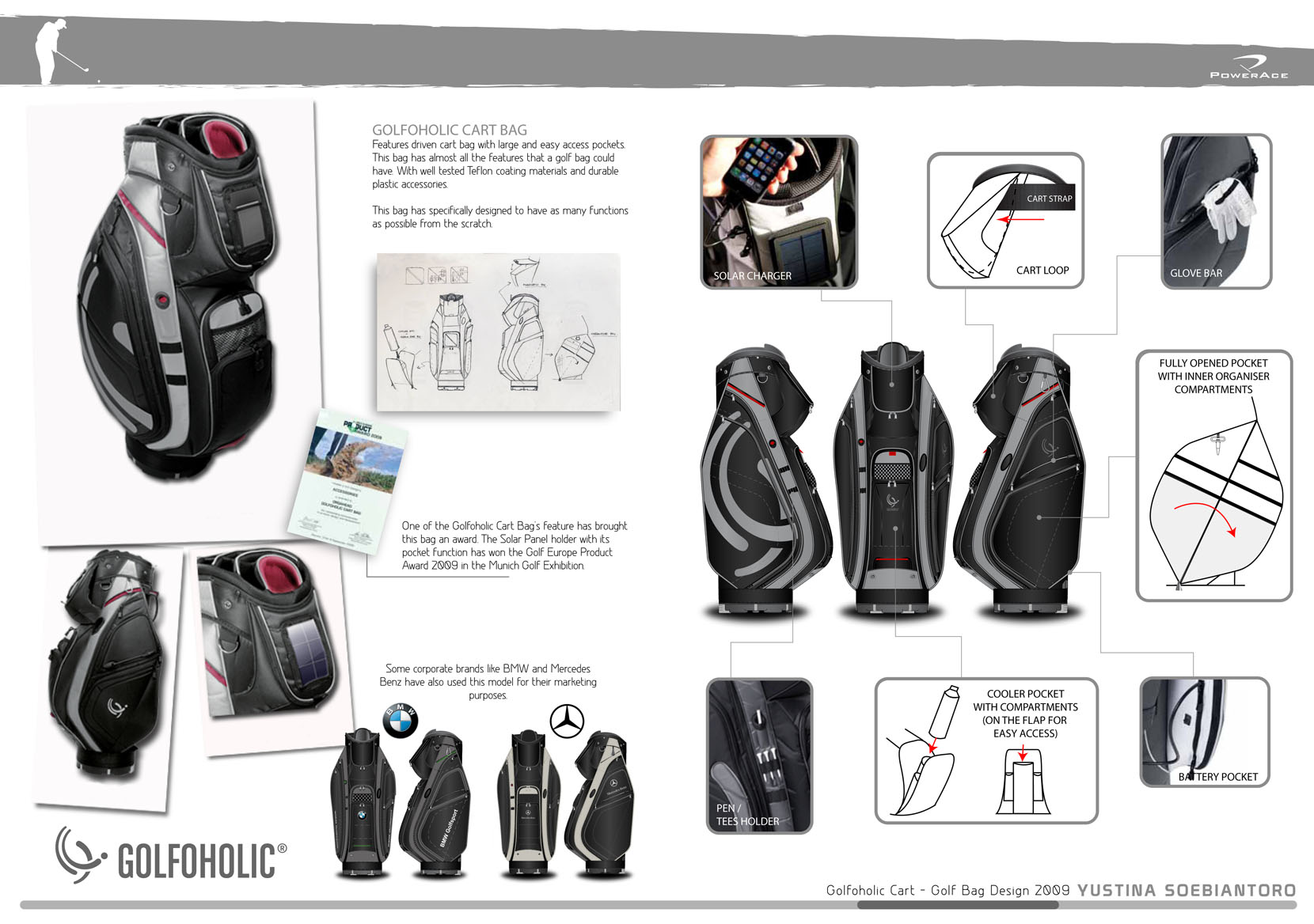 Golf Bags Design by Yustina Soebiantoro at