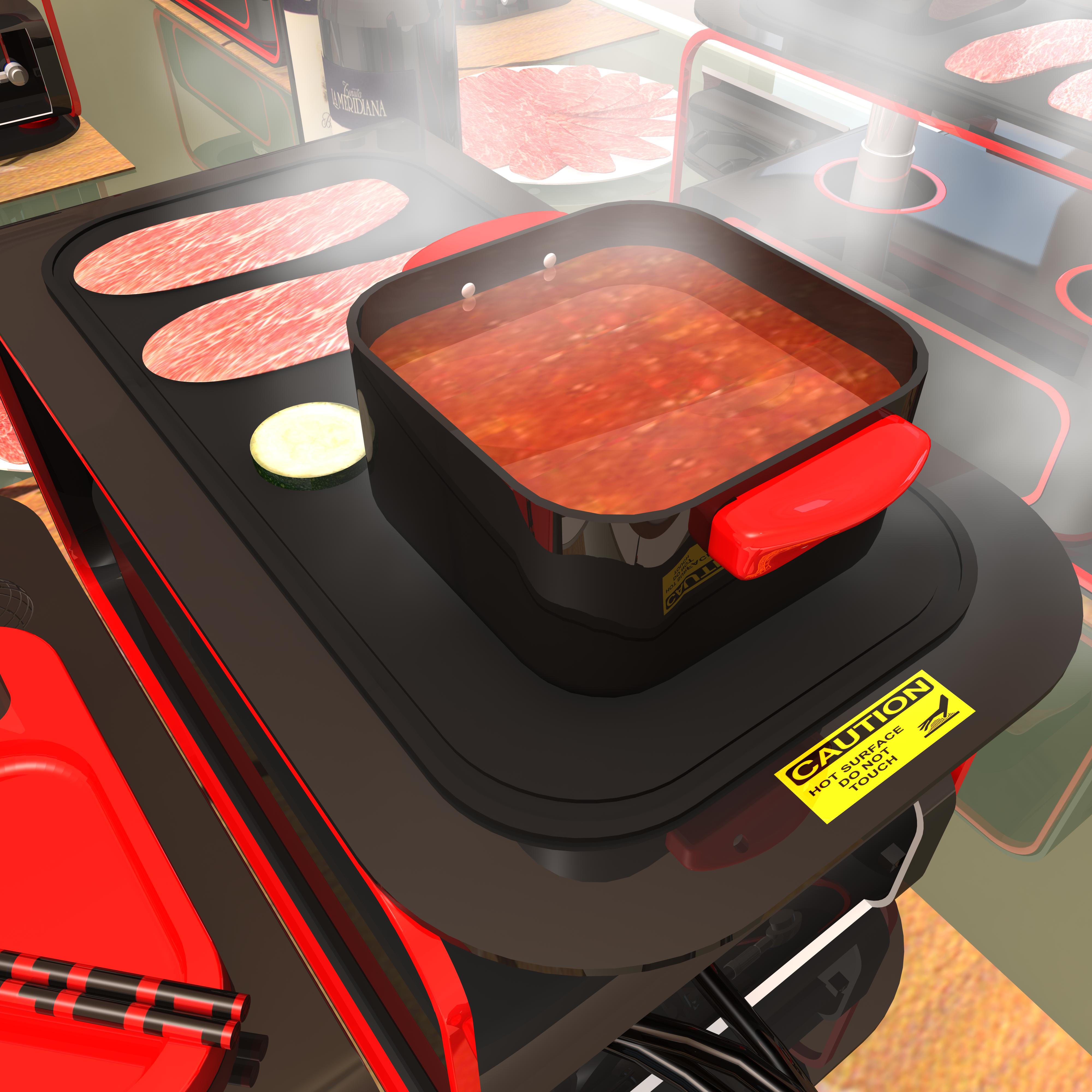 Portable Hot Pot and Grill Set by Raymond Lam at