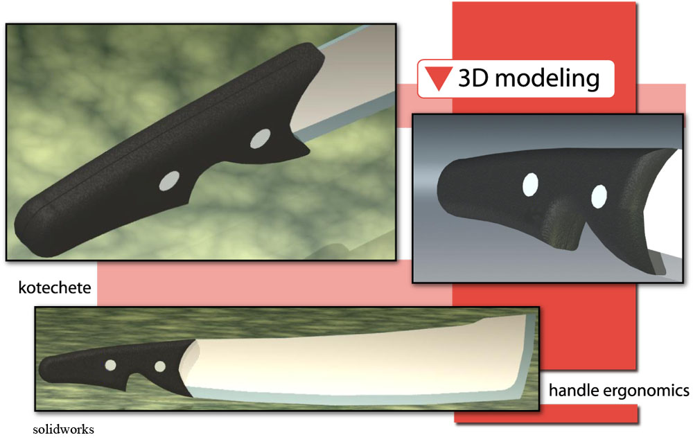 Machete handle design by carlos carbajo at