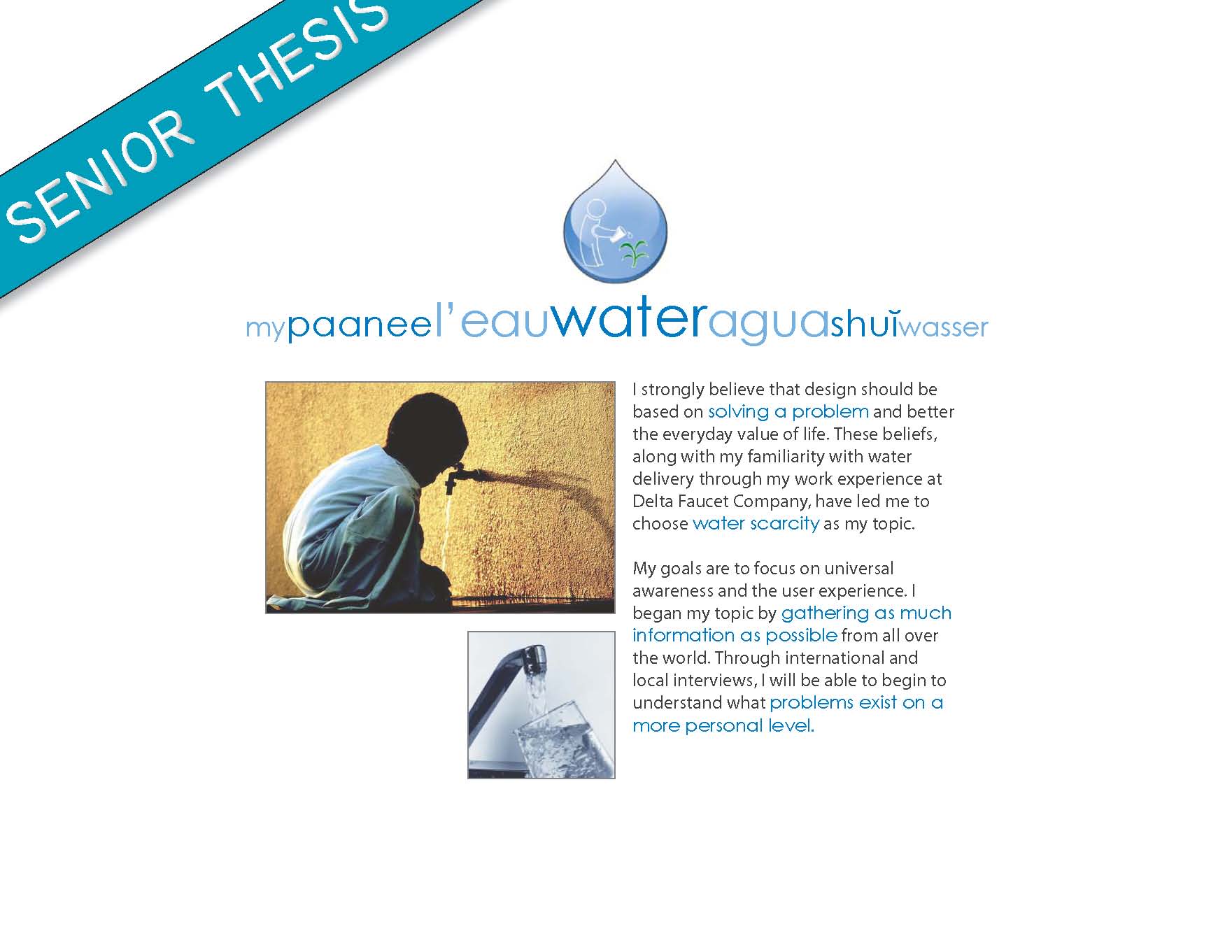 What is a senior thesis about image