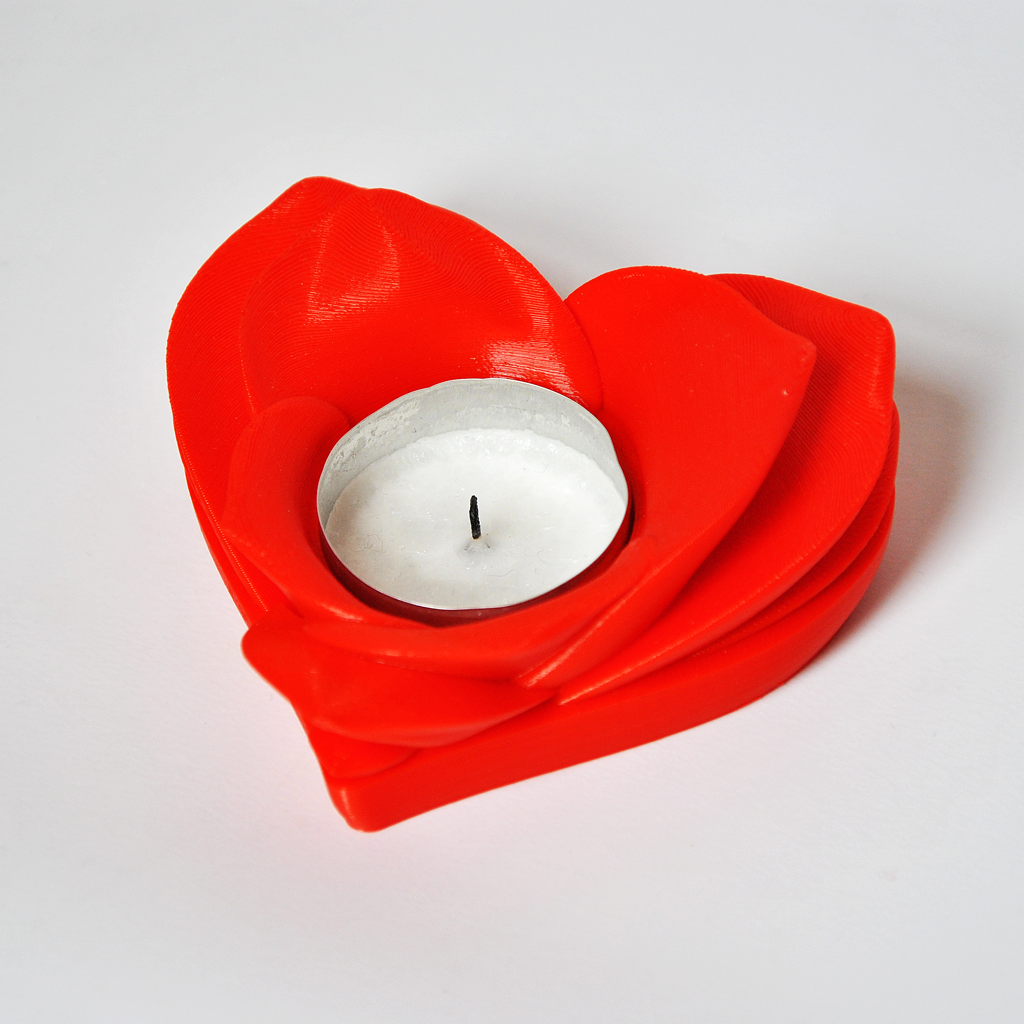 3D Printed ROMANTIC TEALIGHT HOLDER by Helder L Santos at