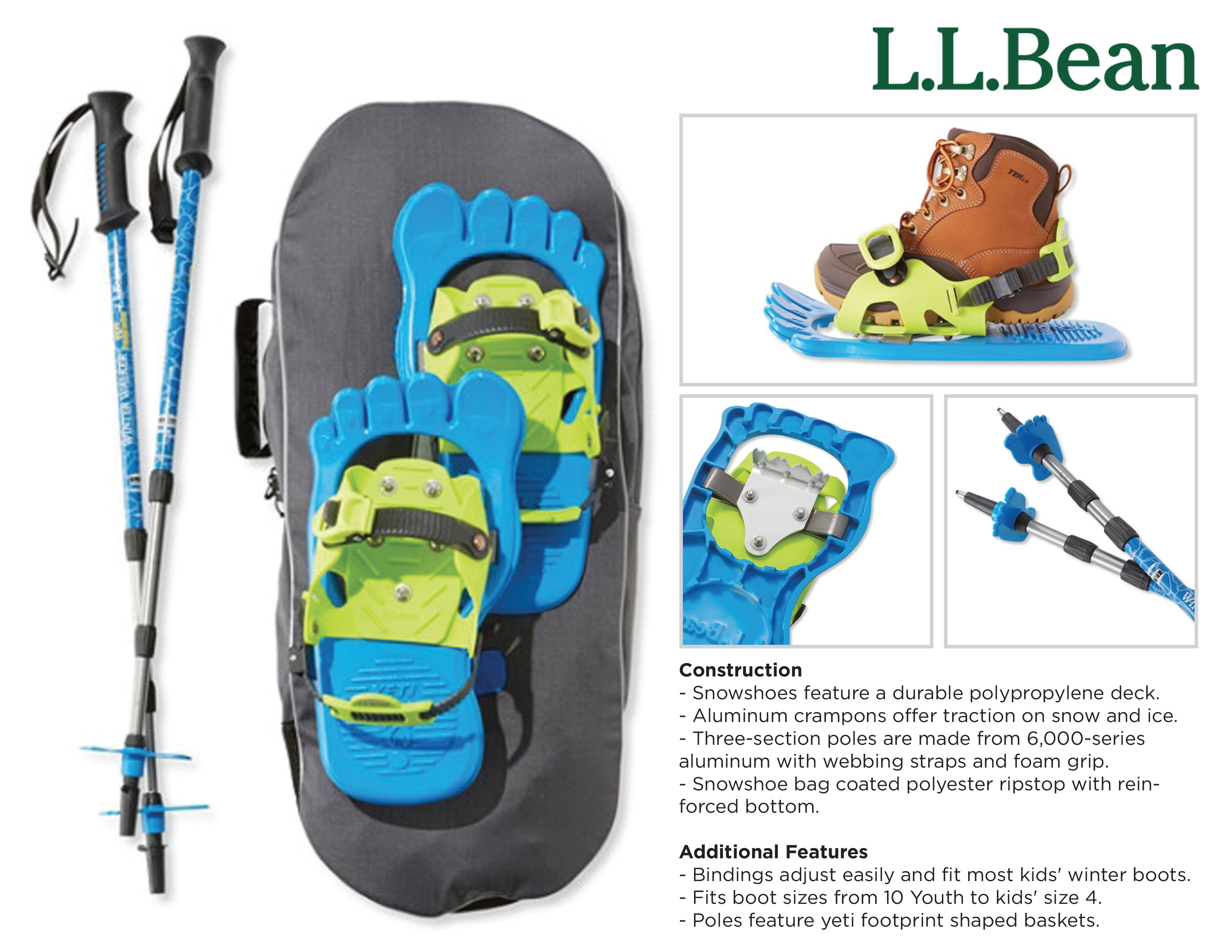 LL Bean Kid's Snowshoe by Nick Huber at