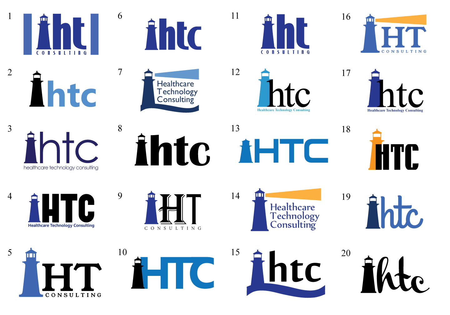 HTC Healthcare Technology Consulting Freelance Logo Design Project by