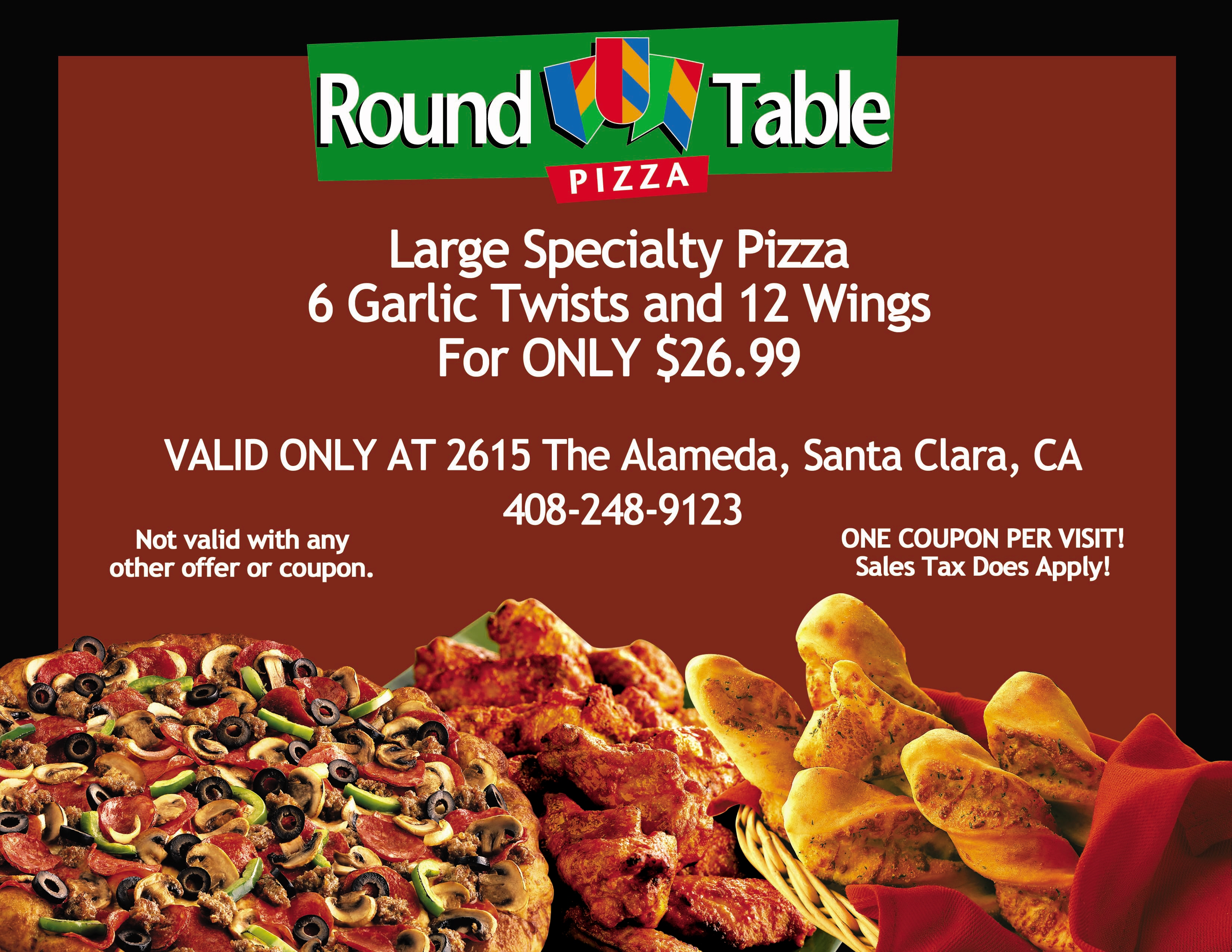 Round Table Pizza Orland California Deoverslag