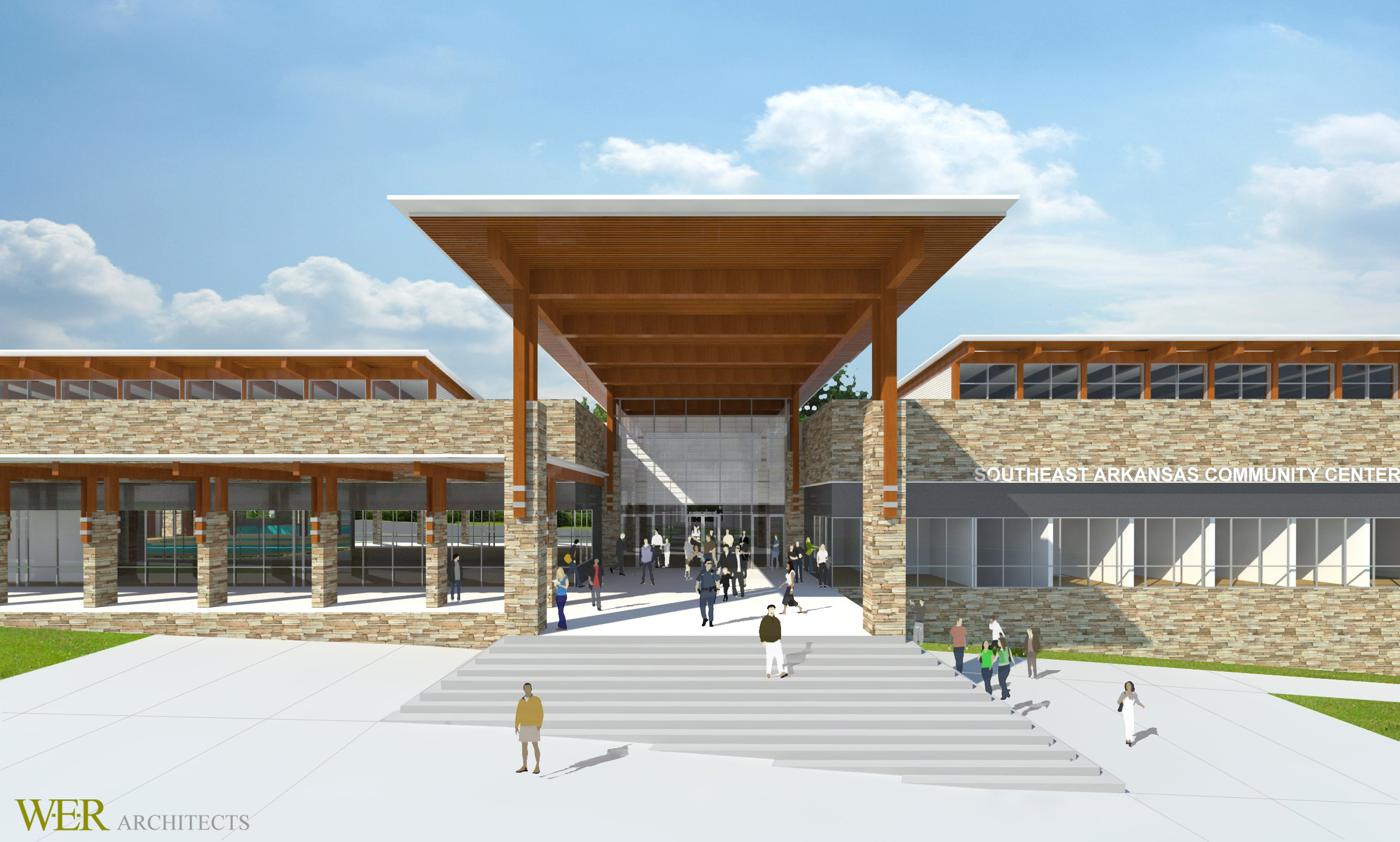 Monticello Community Center by James Meyer at