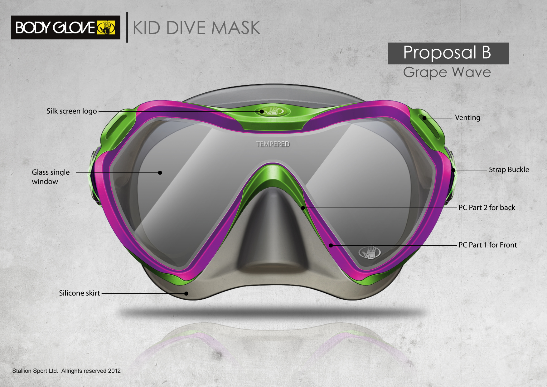 Dive Mask & Snorkel design by Vincent Chan at