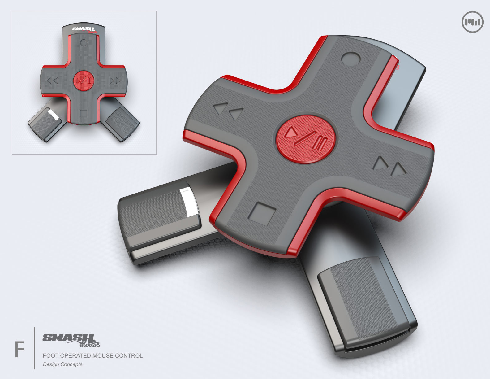 SmashMouse Foot Operated Mouse Control by Matthew White at