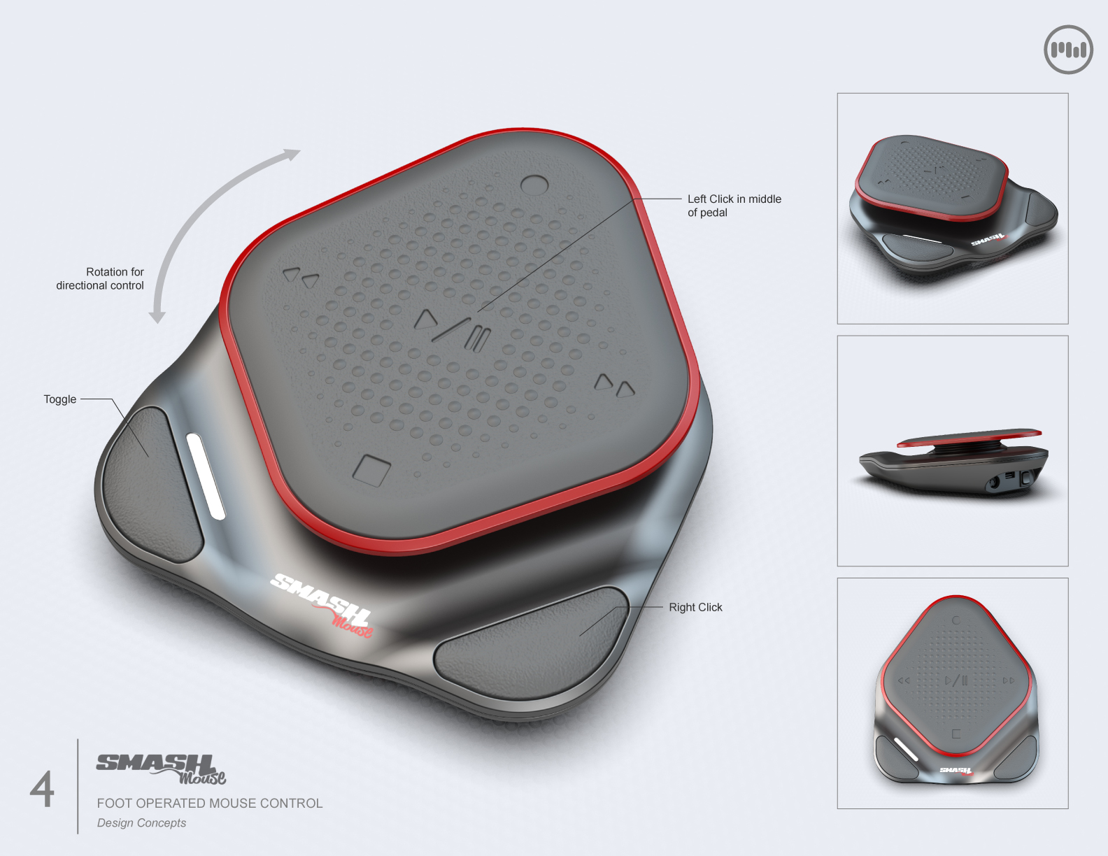 SmashMouse Foot Operated Mouse Control by Matthew White at
