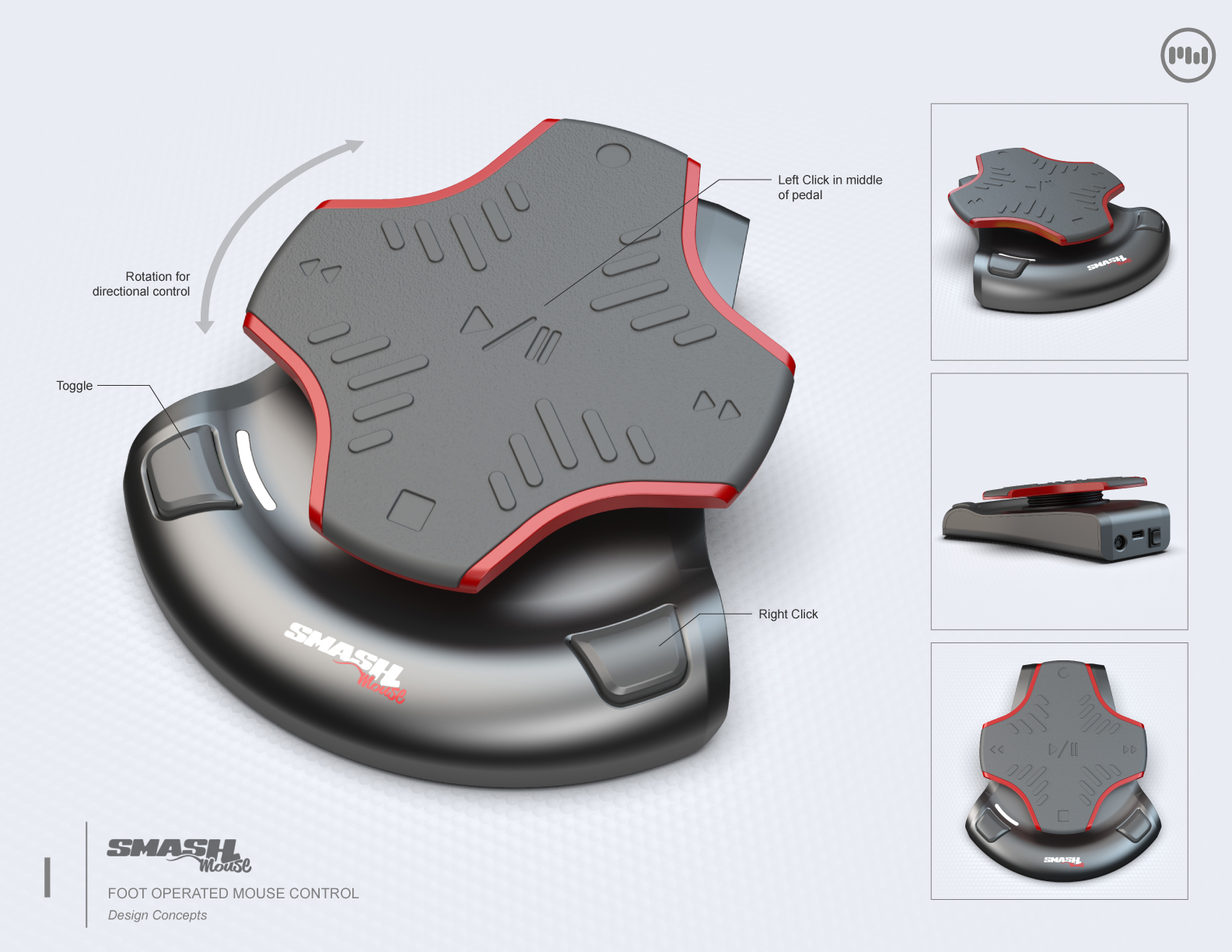 SmashMouse Foot Operated Mouse Control by Matthew White at