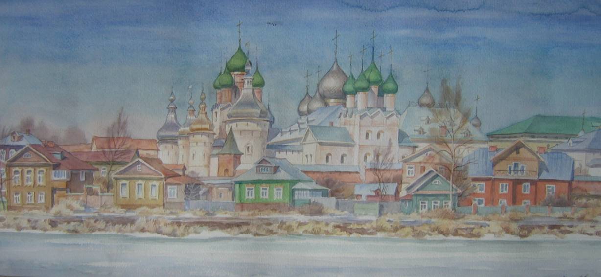 Весенний вечер ростов великий автор картины. Юон ростов великий. Ростов картина. Весенний вечер живопись. Картина юона зима ростов великий.