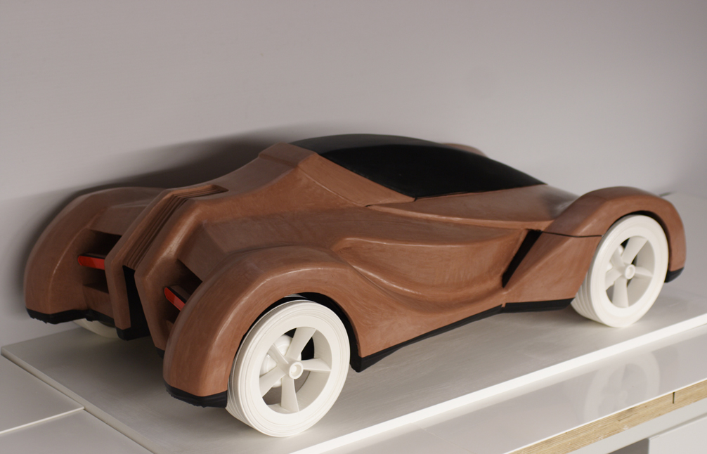 Group E Rally Car Clay Model by Steve Underhill at