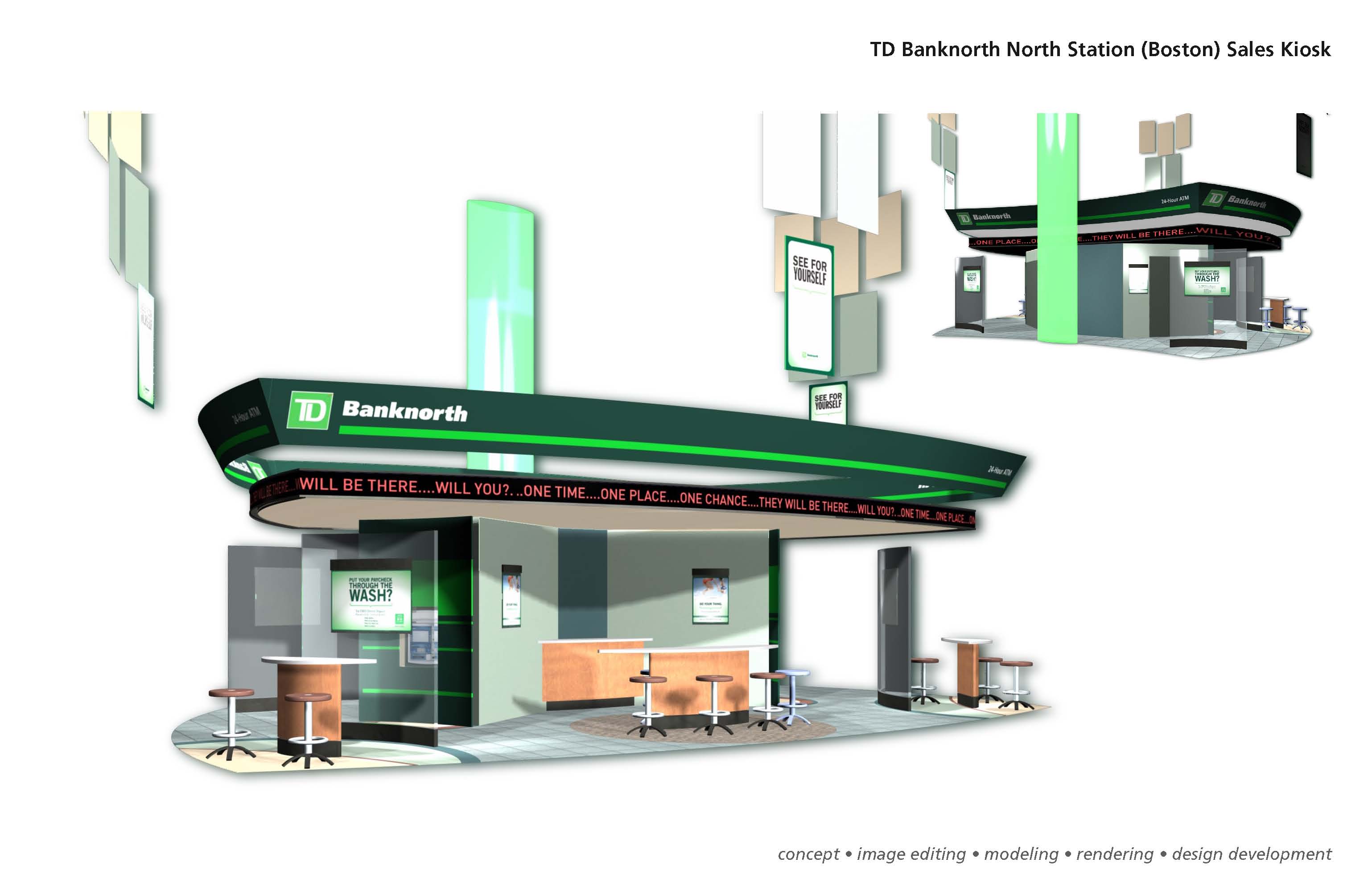 TD Banknorth North Station Kiosk by Allan Amioka at