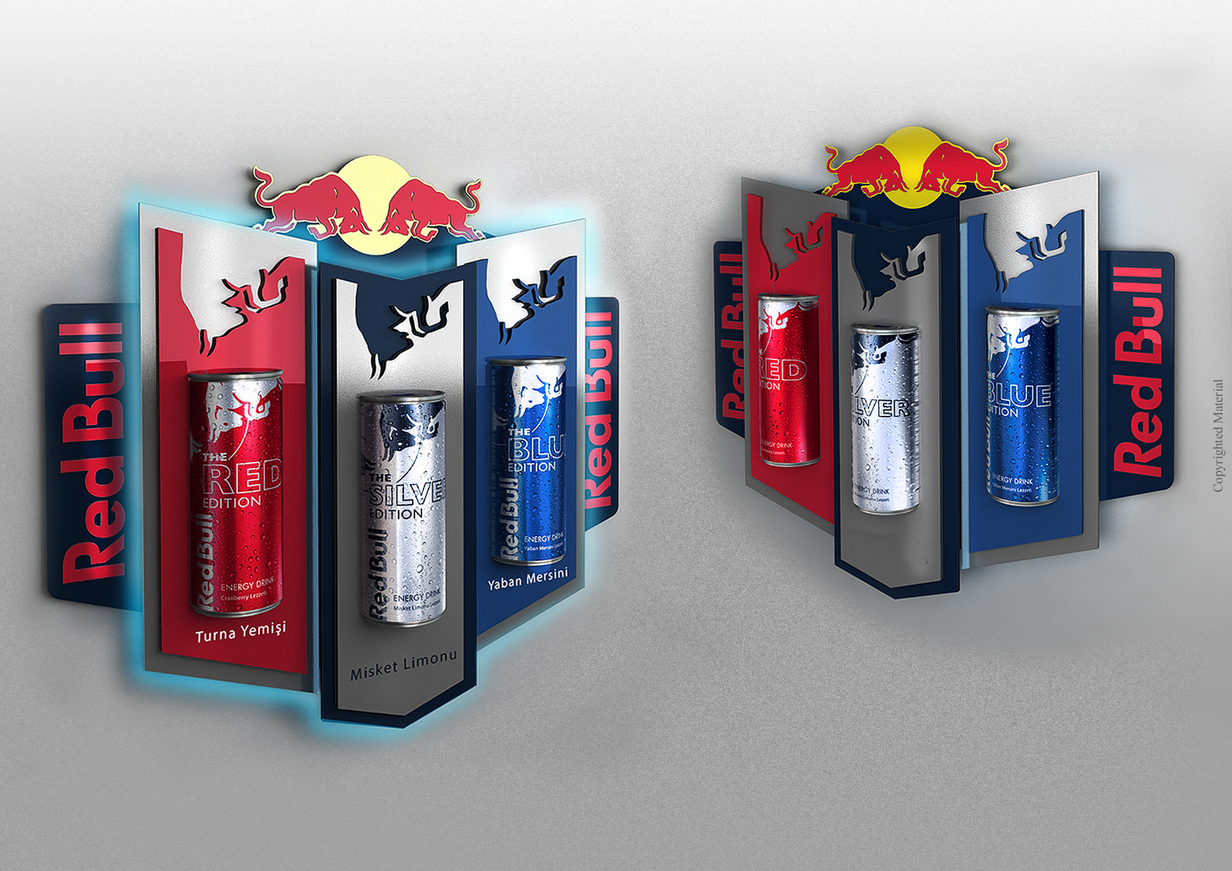 Redbull Wall Display by Ibrahim Bozkurt at