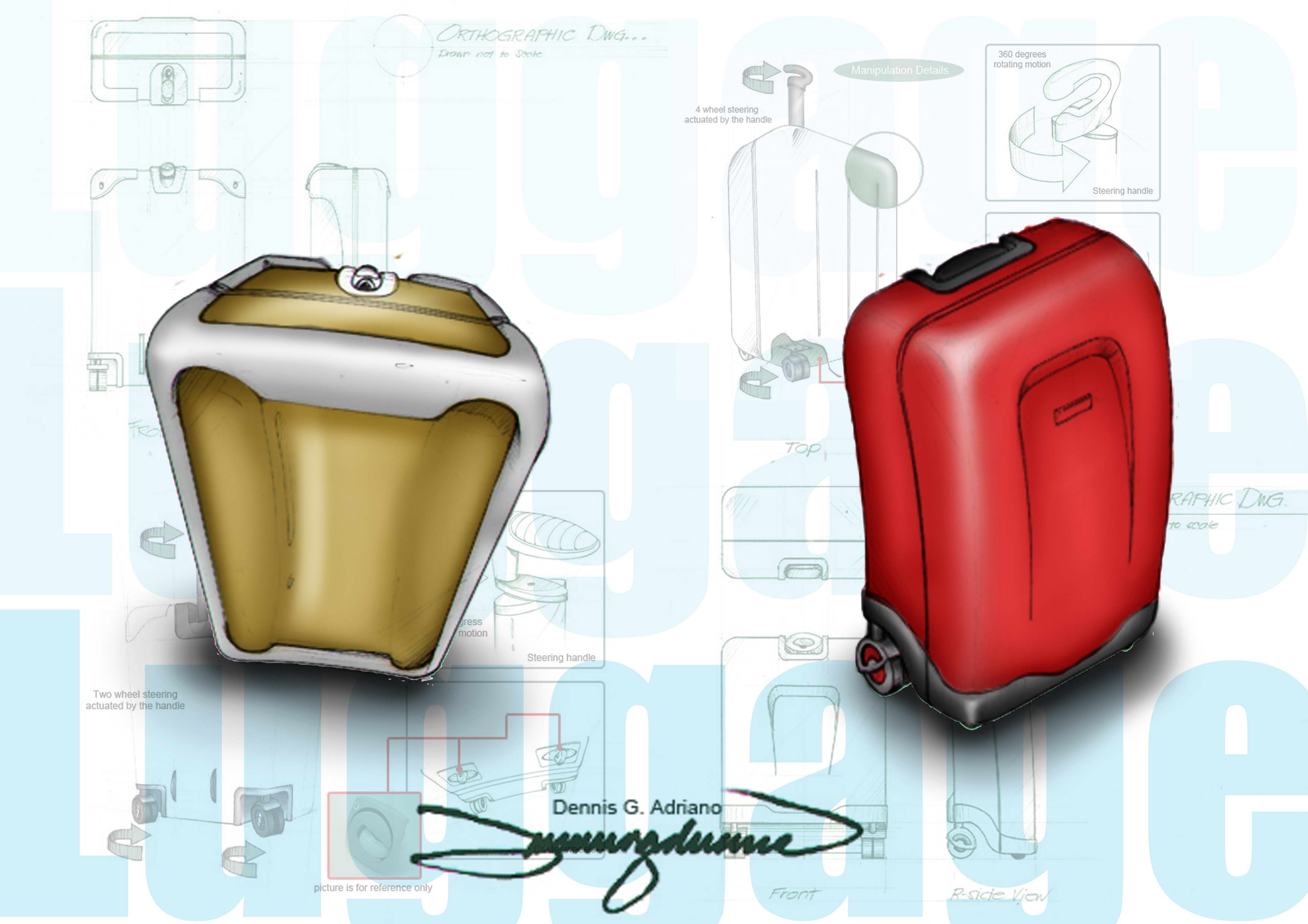 luggage design by dennis adriano at