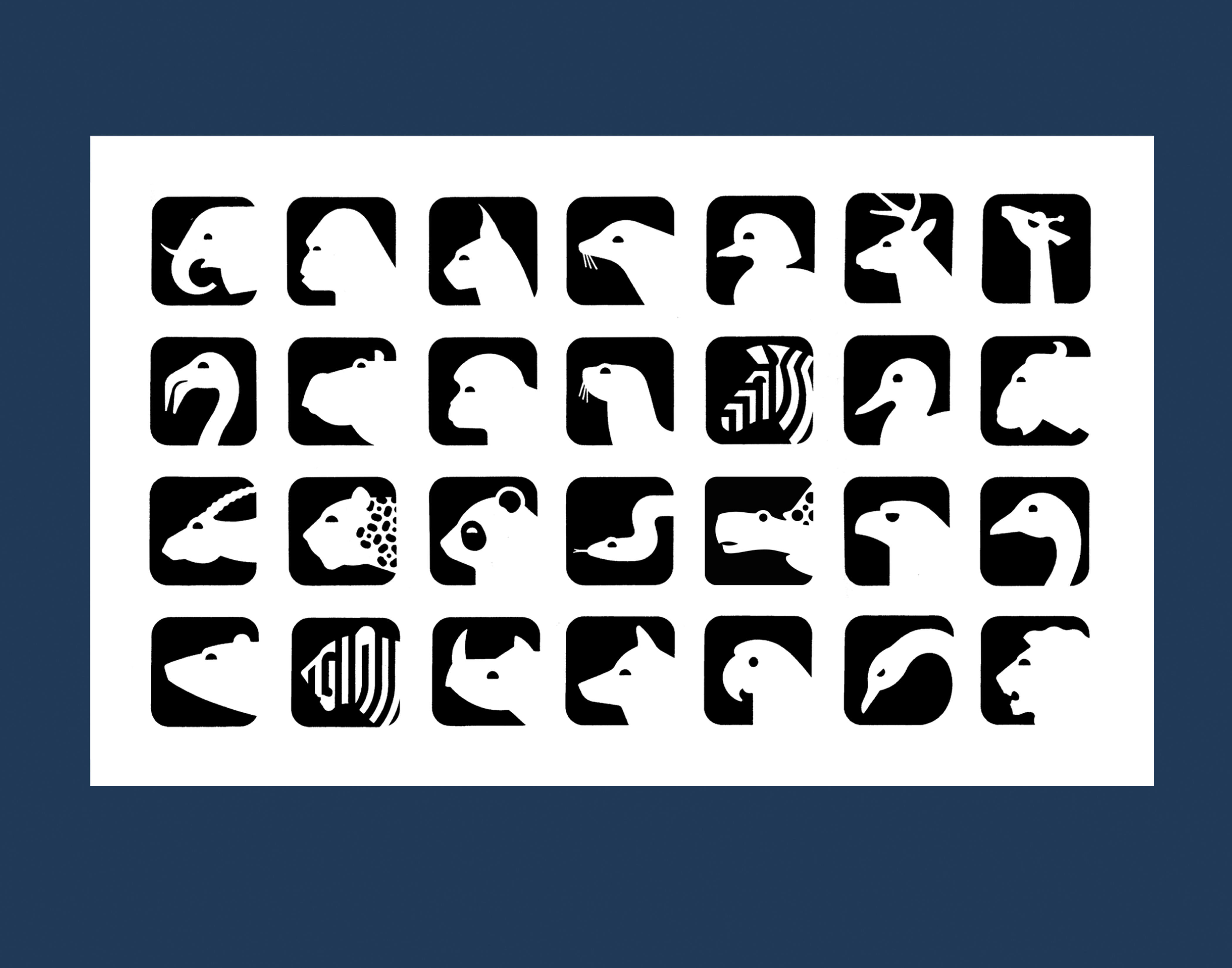 Graphic Design Zoo Symbol Process Book by Jonathan Lee at