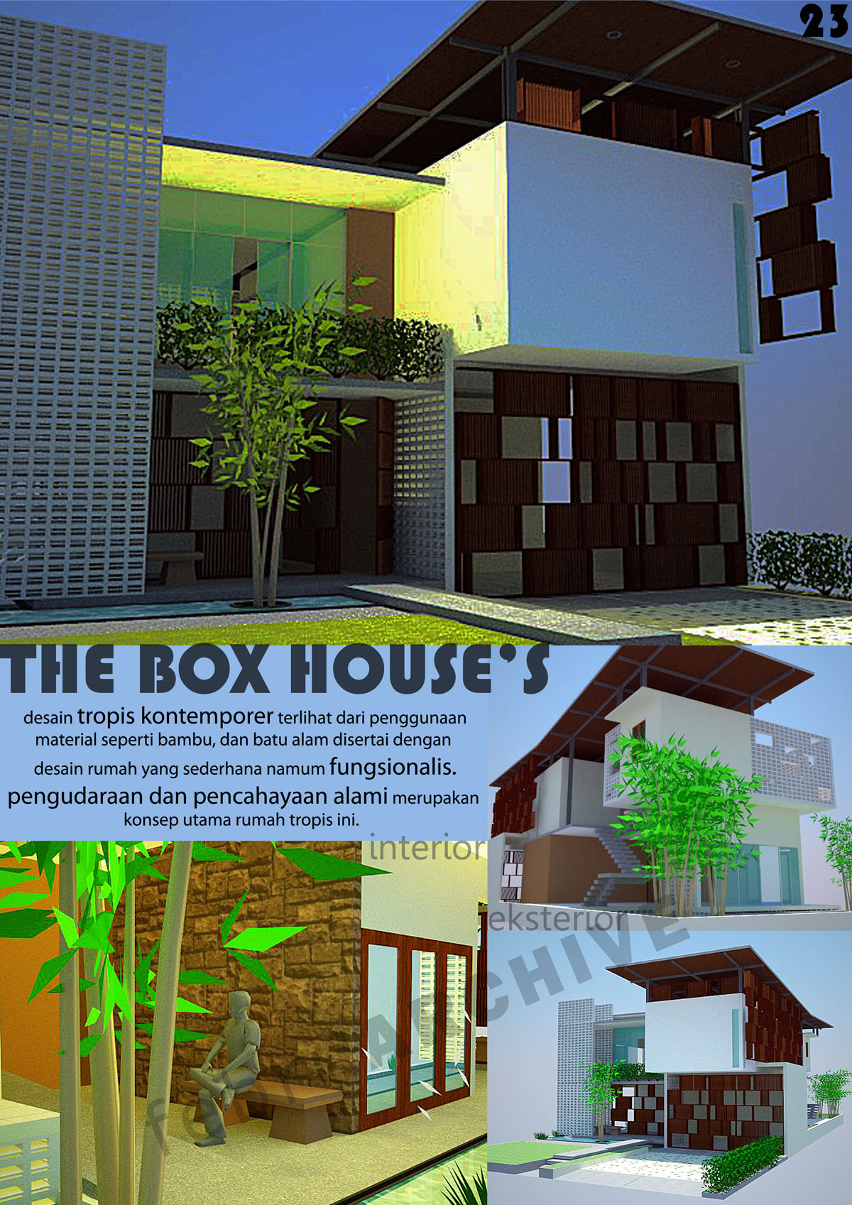Sayembara Rumah Tropis Kontemporer by febri karyanto at Coroflot.com