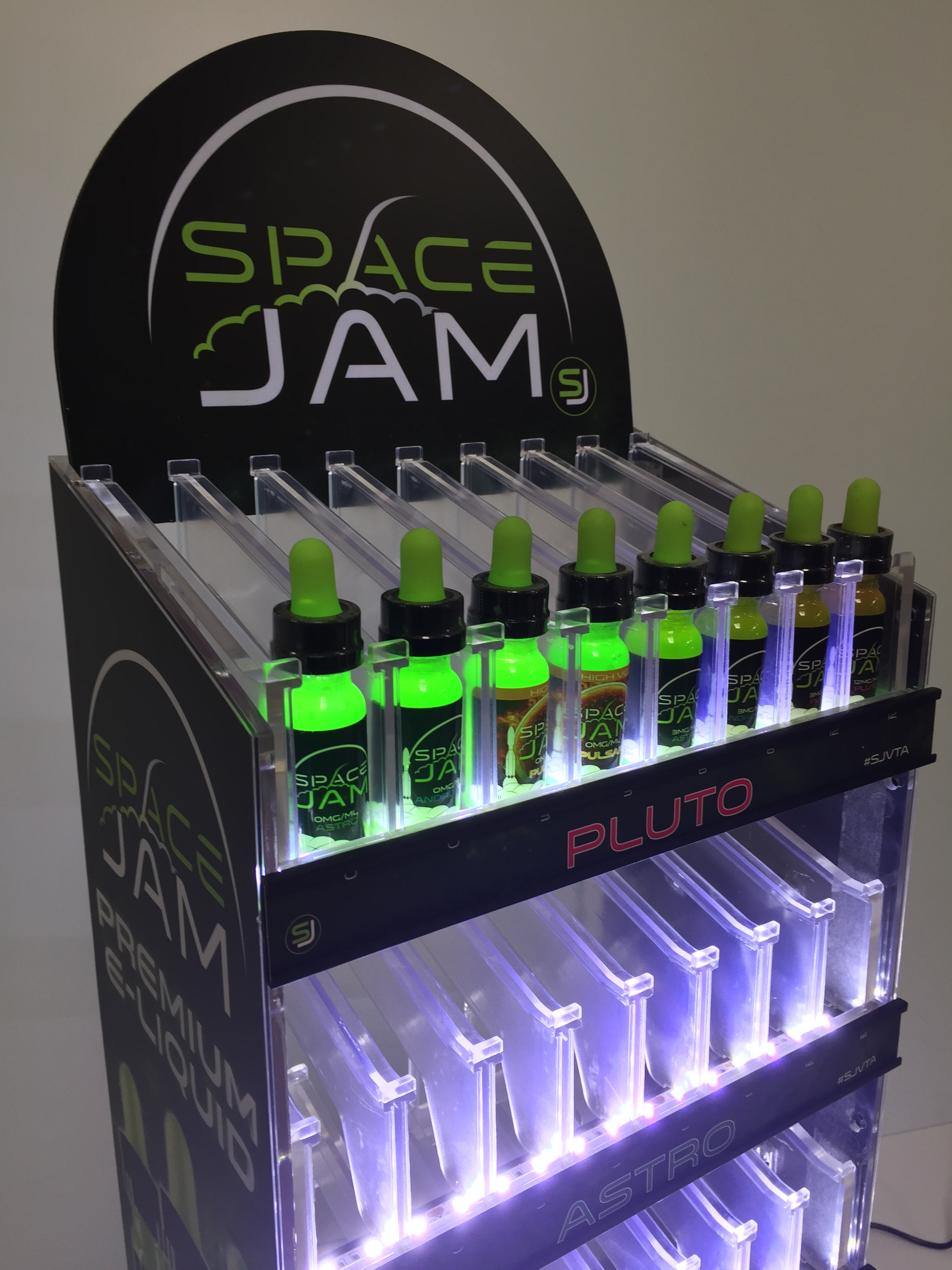 Space Jam 7/11 Lit Vape Counter DIsplay by Rochelle Lozano at