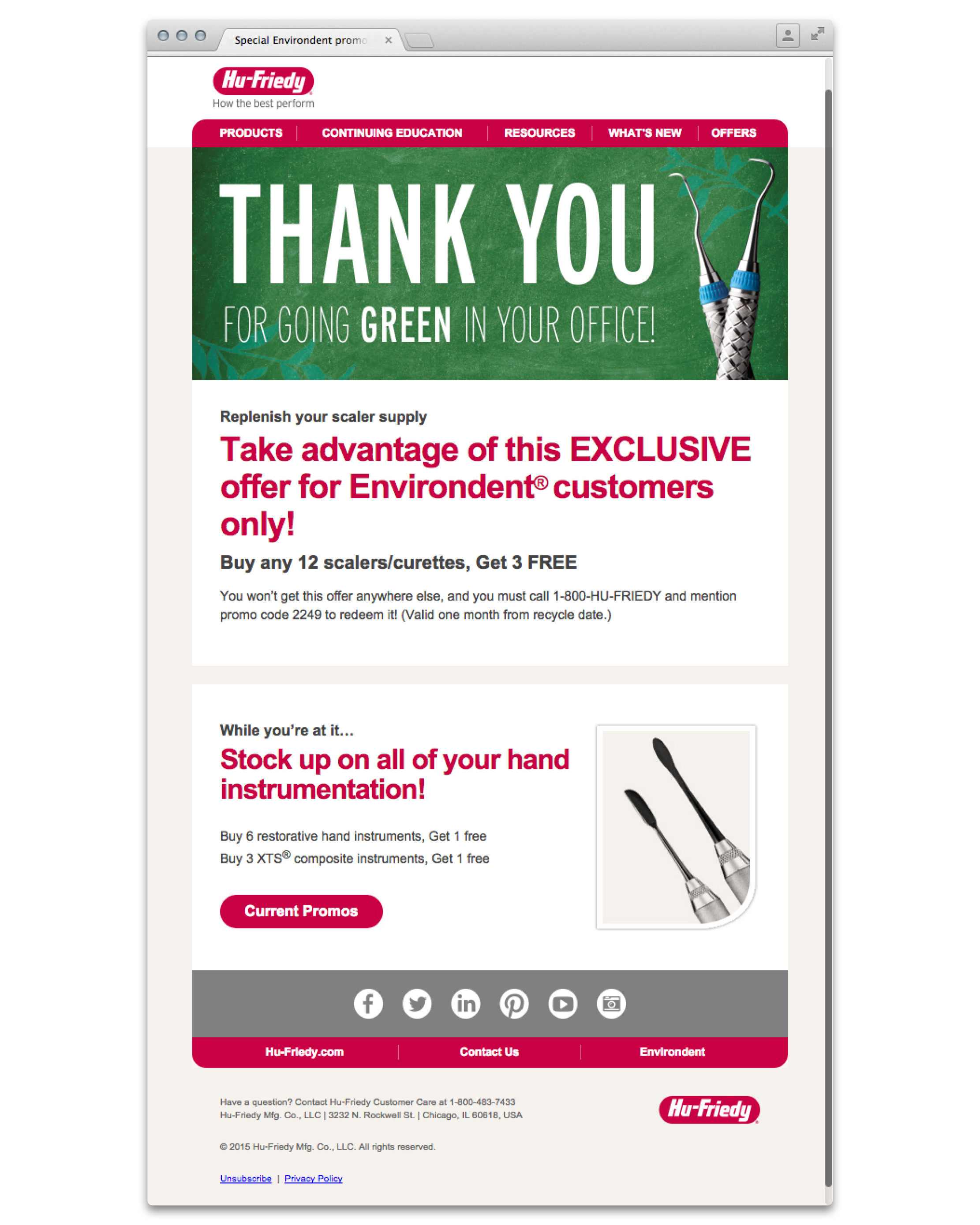 Environdent, HuFriedy's Dental Instrument Recycling Program by Keri