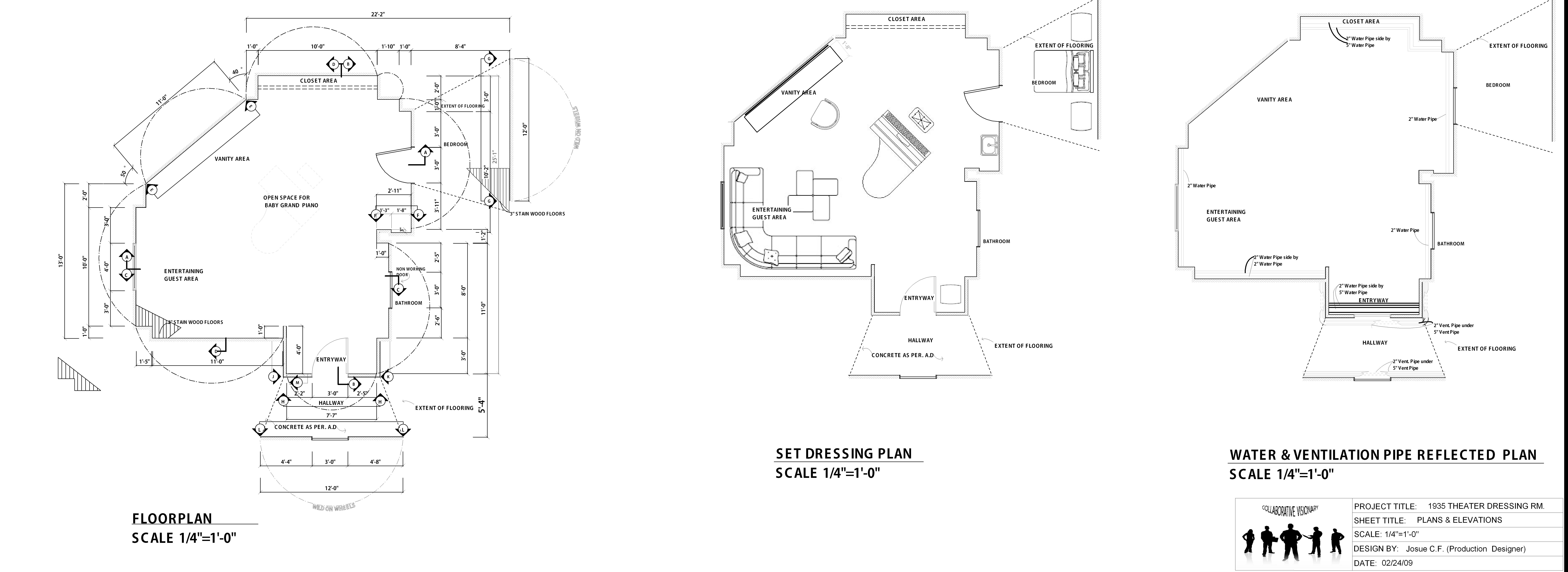 2009 Drafting Theatre Dress Room by Josue Fleurimond at