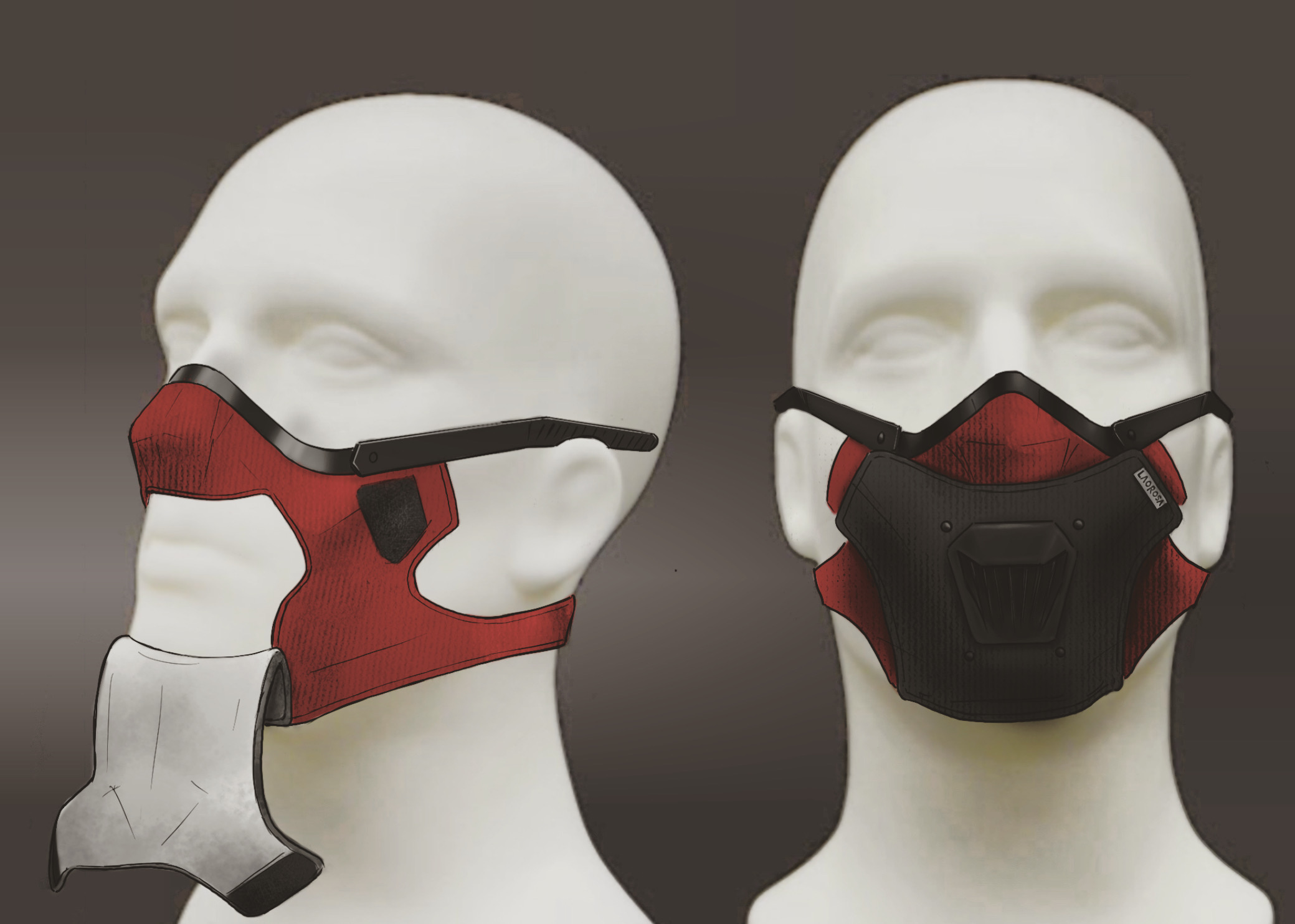 Mountain Biking Face Mask by Chet Rosales at