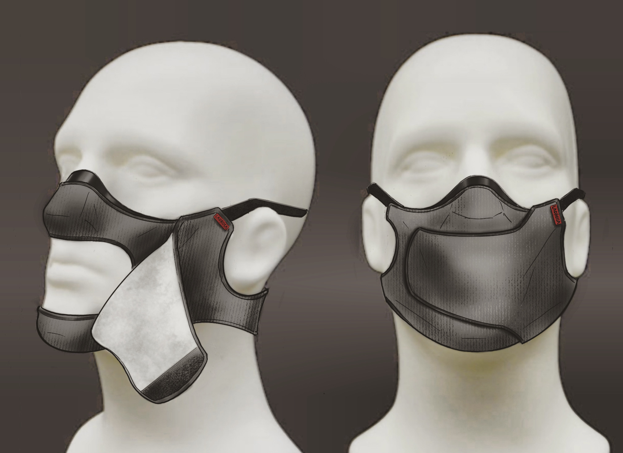 Mountain Biking Face Mask by Chet Rosales at