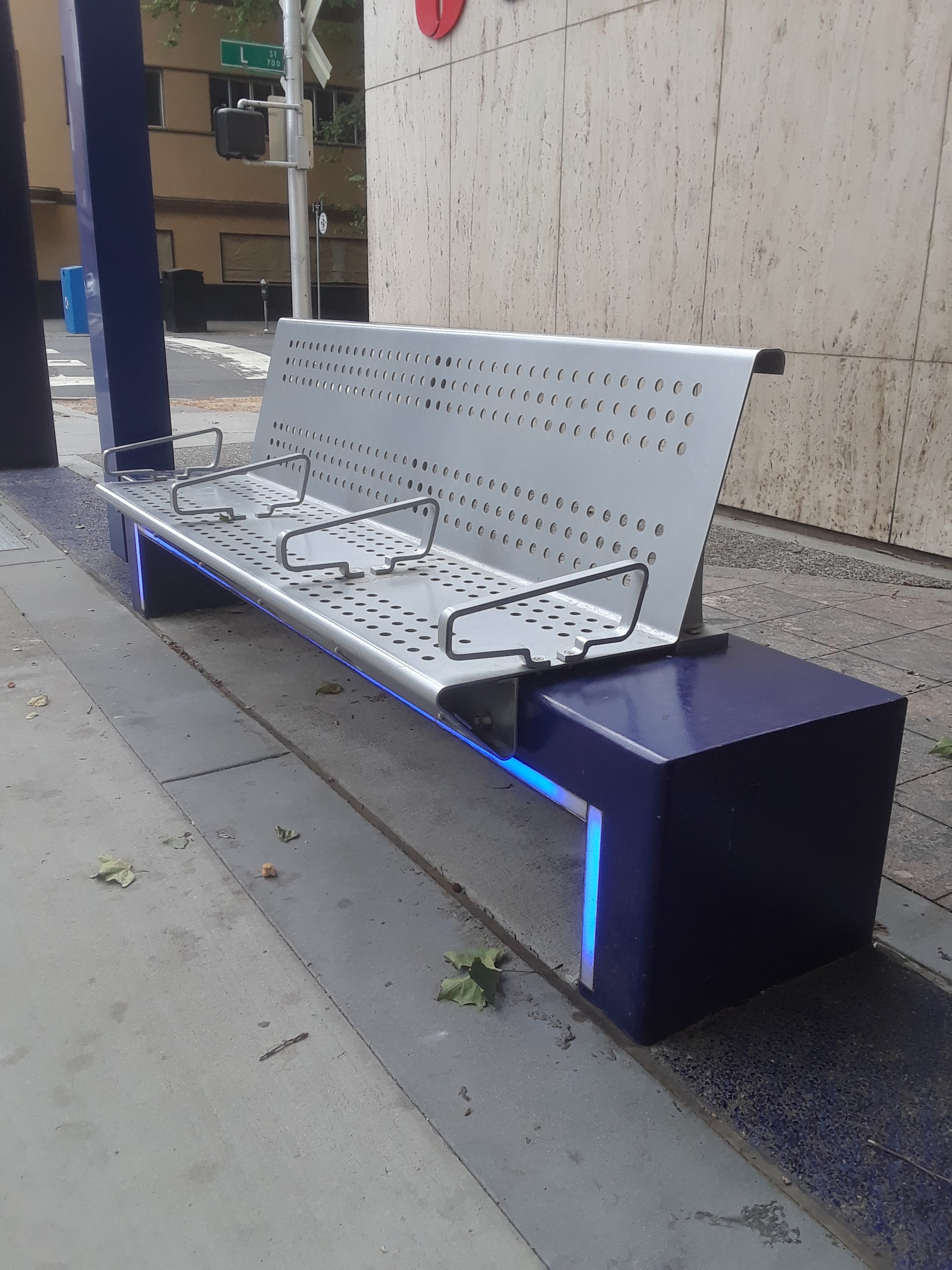 Sacramento Regional Transit Bench Sacramento, CA. LNI by Daniel